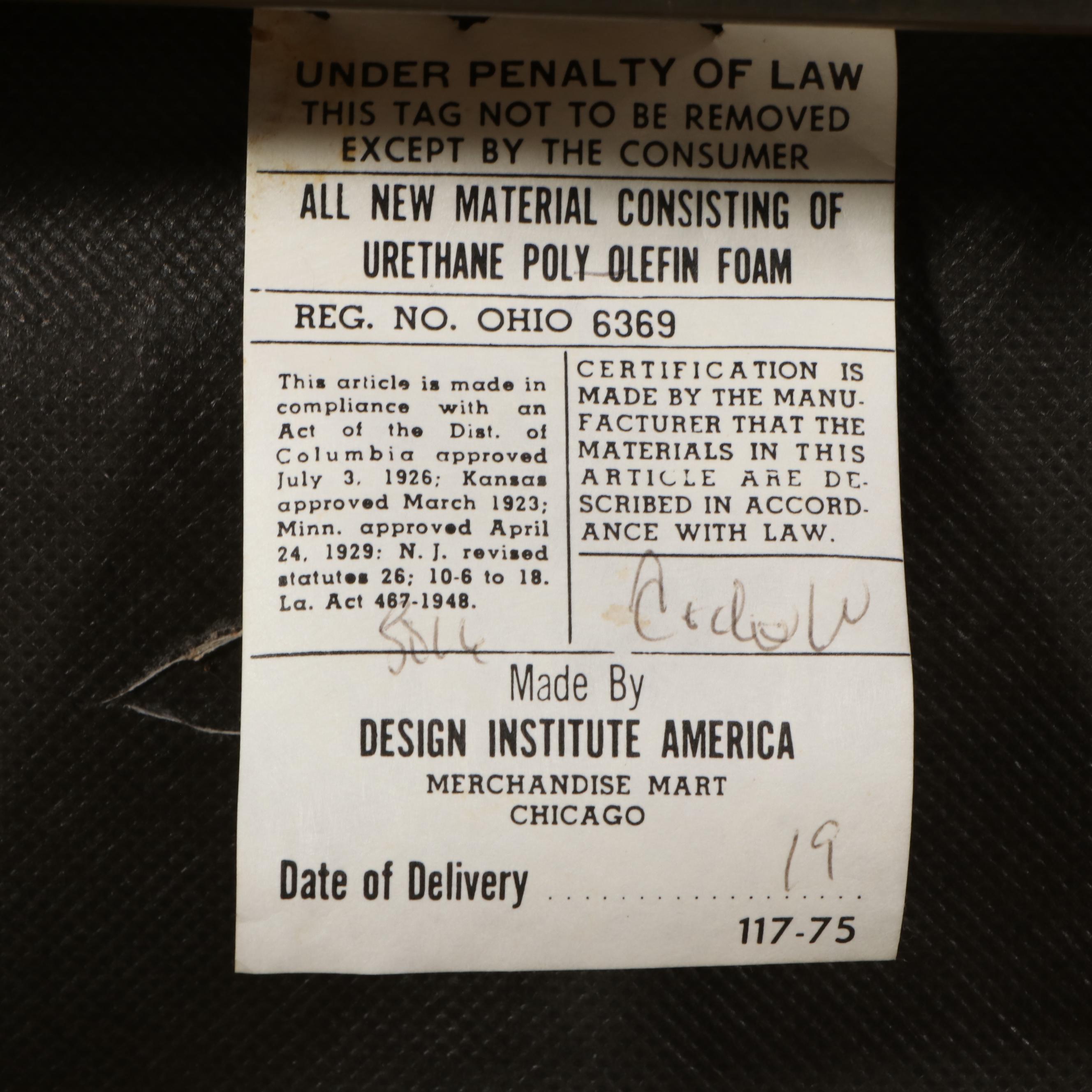 Milo Baughman for Design Institute America Brass Parsons Dining Table and Chairs