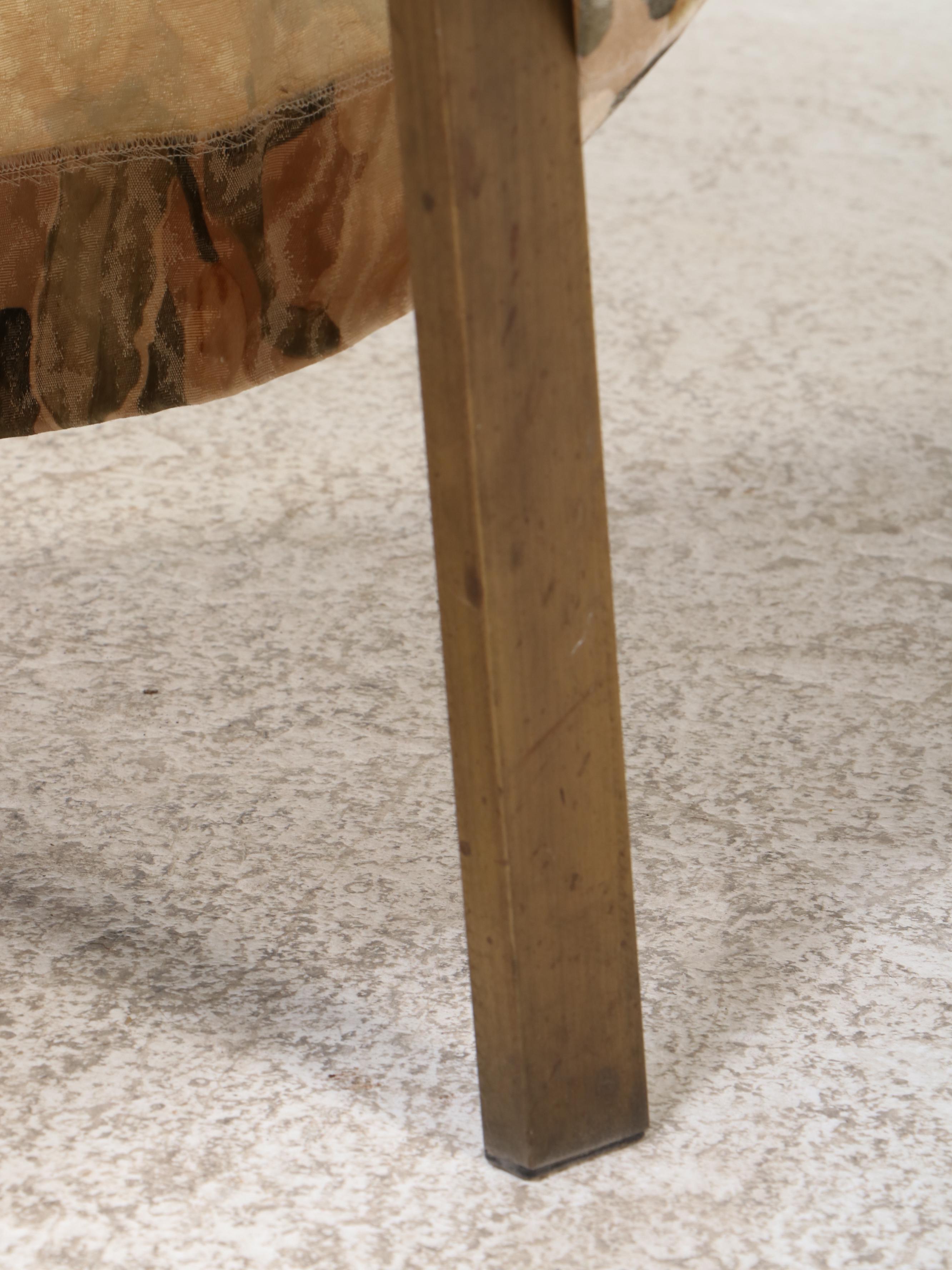 Milo Baughman for Design Institute America Brass Parsons Dining Table and Chairs