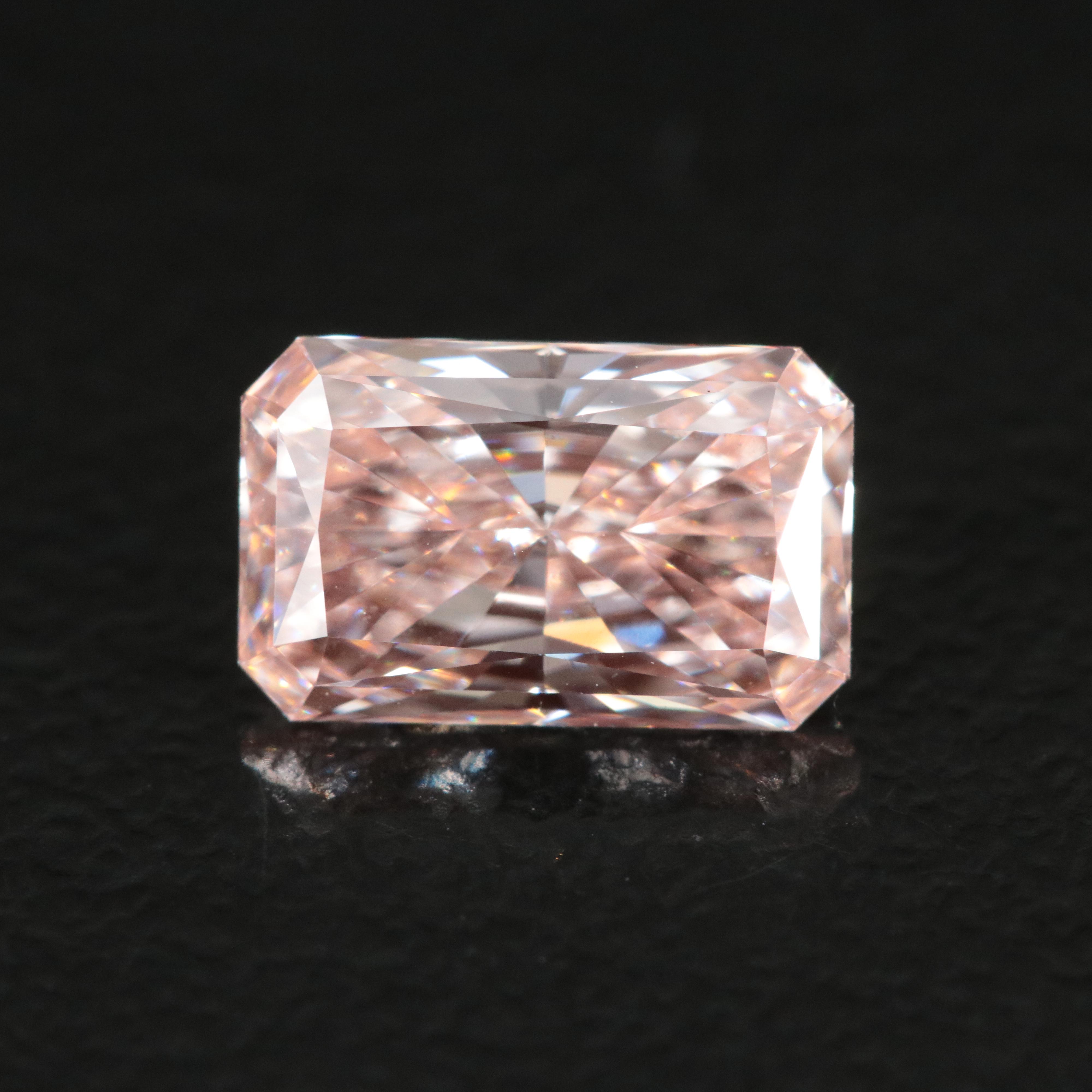 Loose 1.06 CT Lab Grown Fancy Pink Diamond