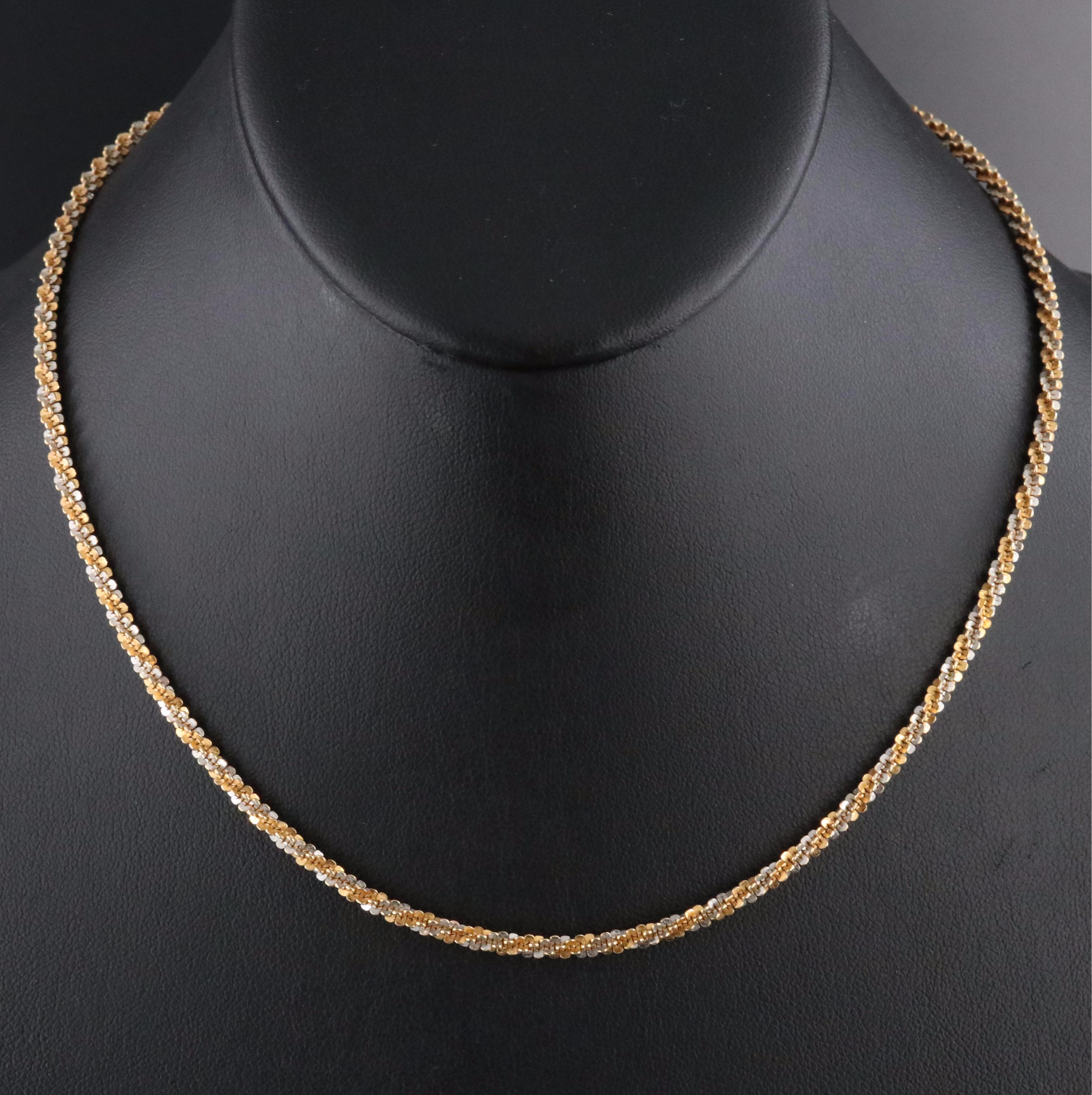 14K Sparkle Chain Necklace