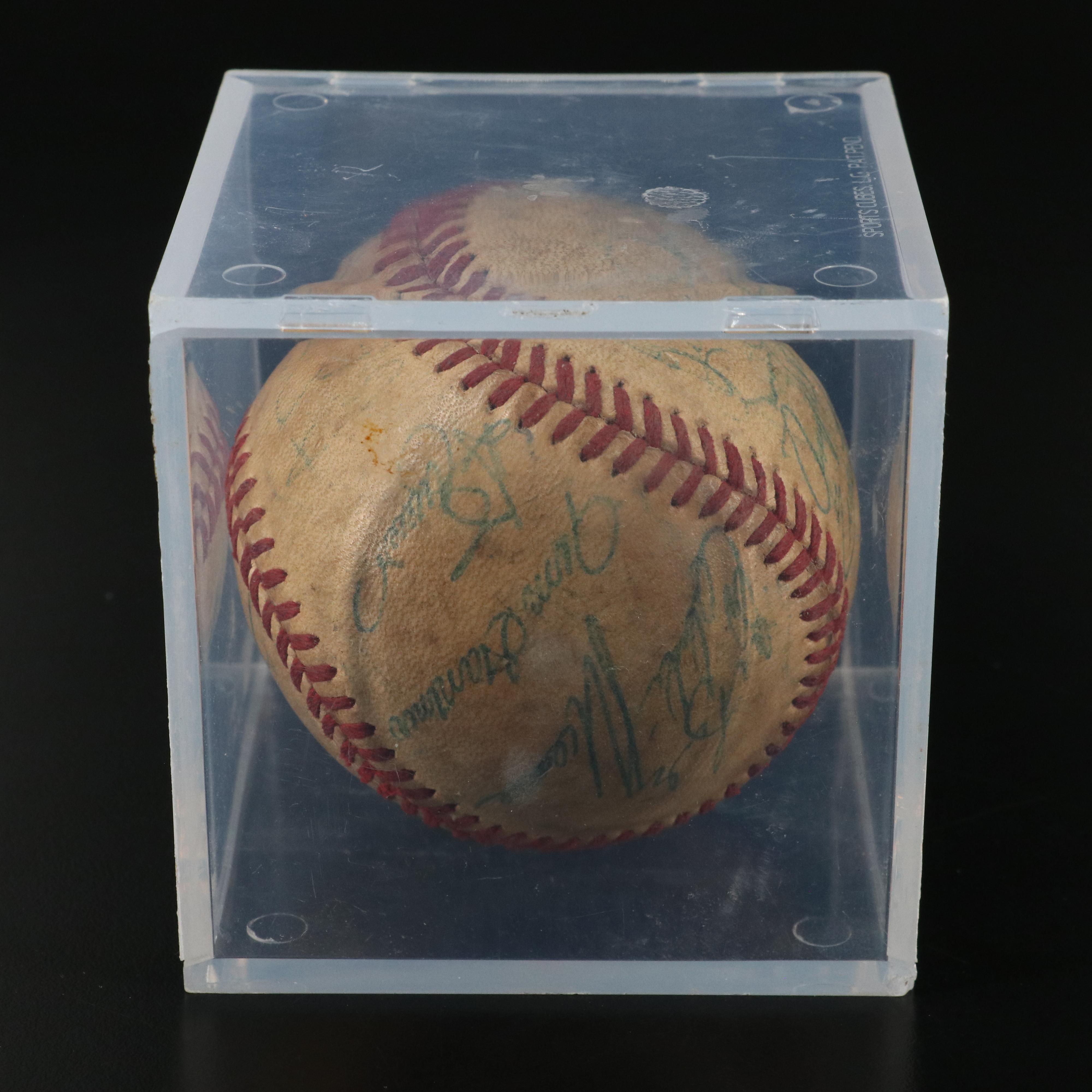 1986 Milwaukee Brewers Team Signed Baseball with Robin Yount and Paul Molitor