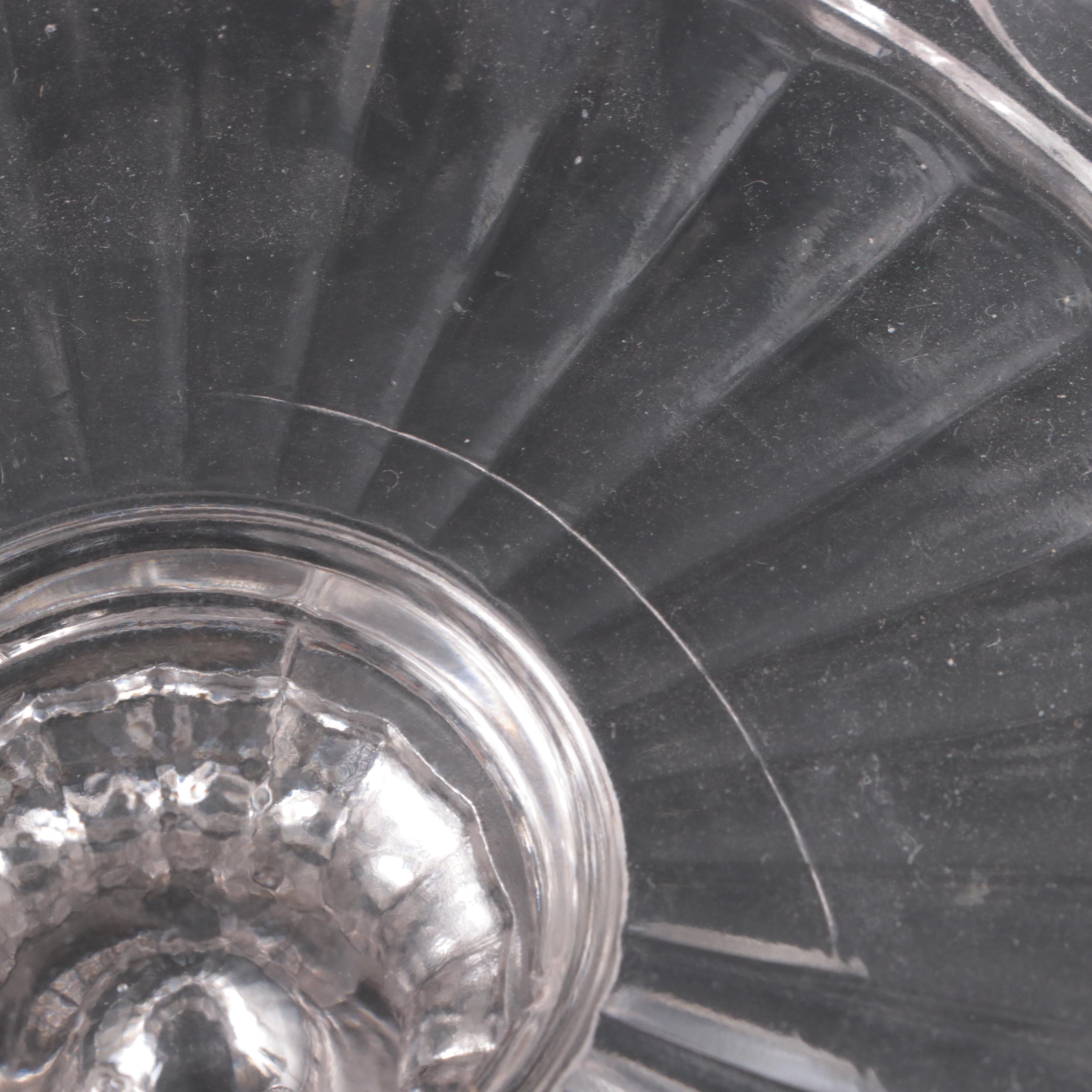 Imperial Glass "Candlewick" Glass Plates with Accent Lamp, Compote and More