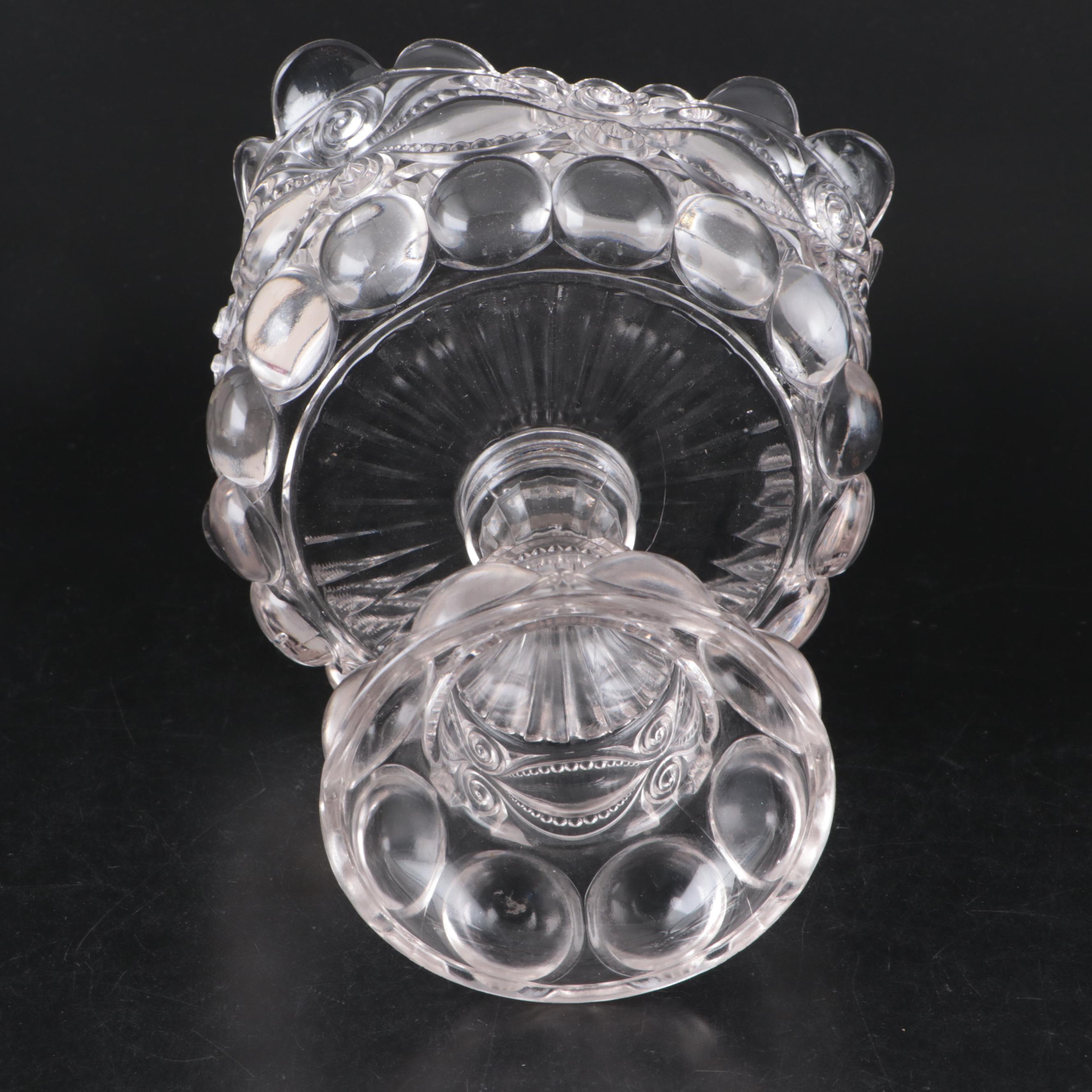 Imperial Glass "Candlewick" Glass Plates with Accent Lamp, Compote and More