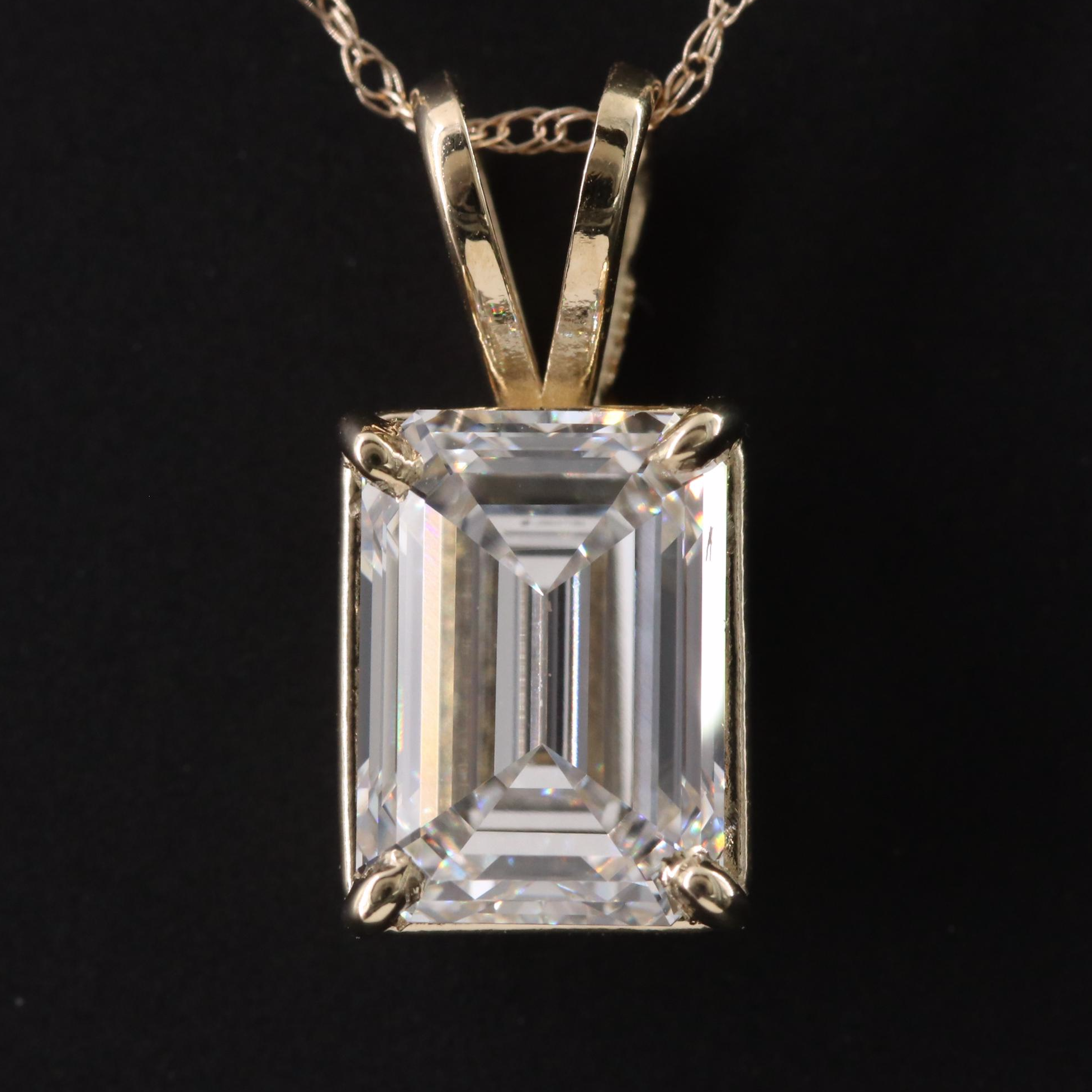 Loose 2.08 CT Lab Grown Diamond Pendant Necklace with IGI Report