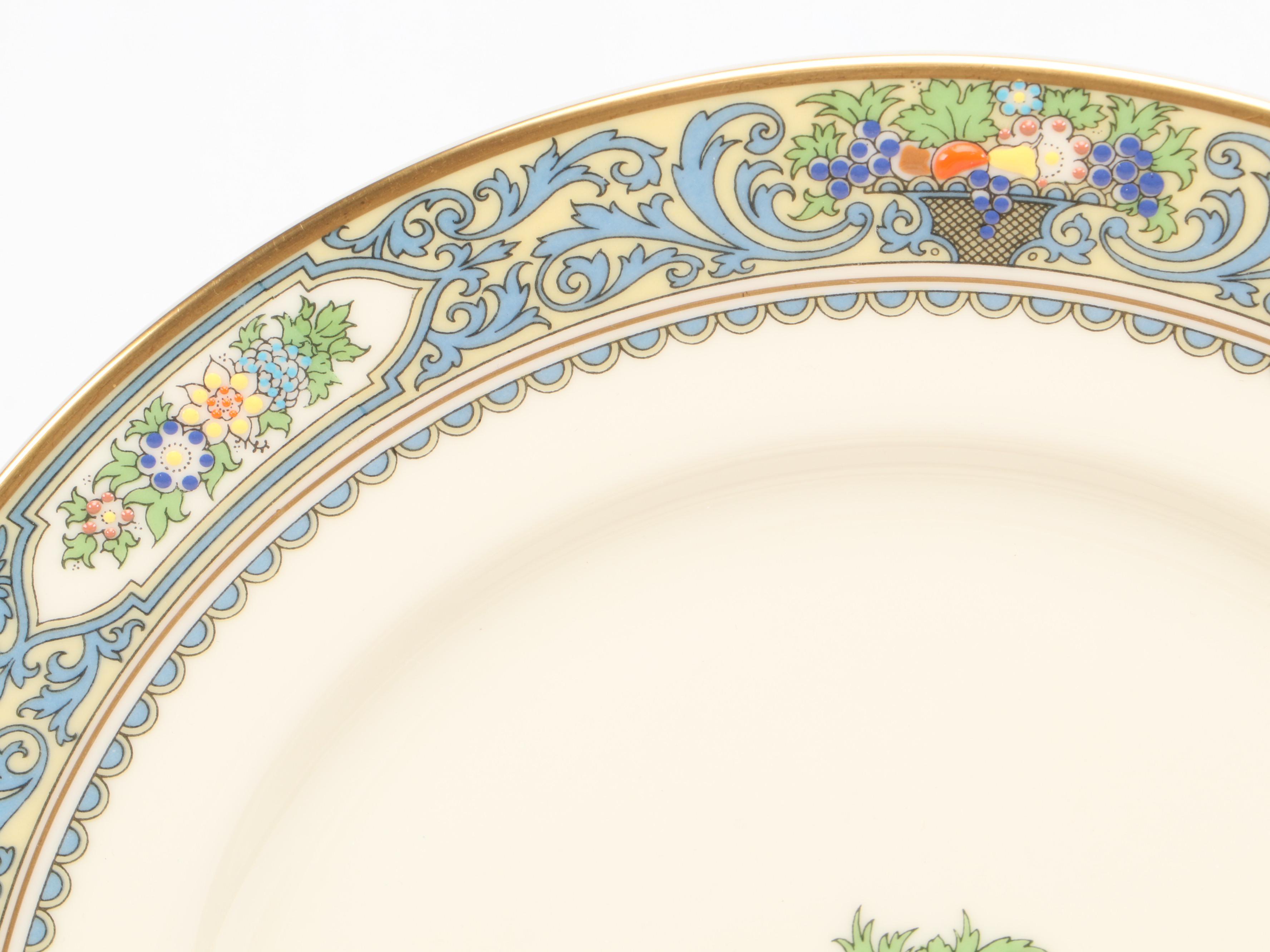 Lenox "Autumn" Porcelain Dinnerware with Teacups and Saucers