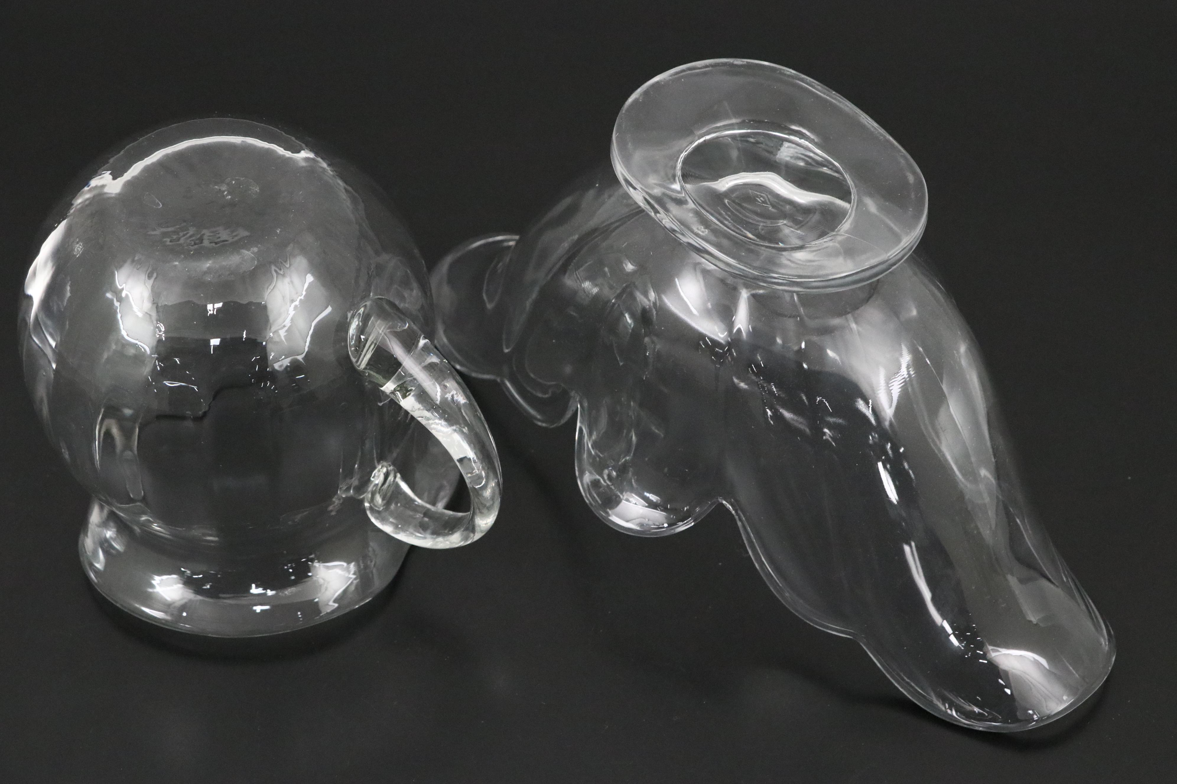 Heisey Glass Centerpiece Bowl with Duncan Miller "Canterbury" Cloverleaf Vase