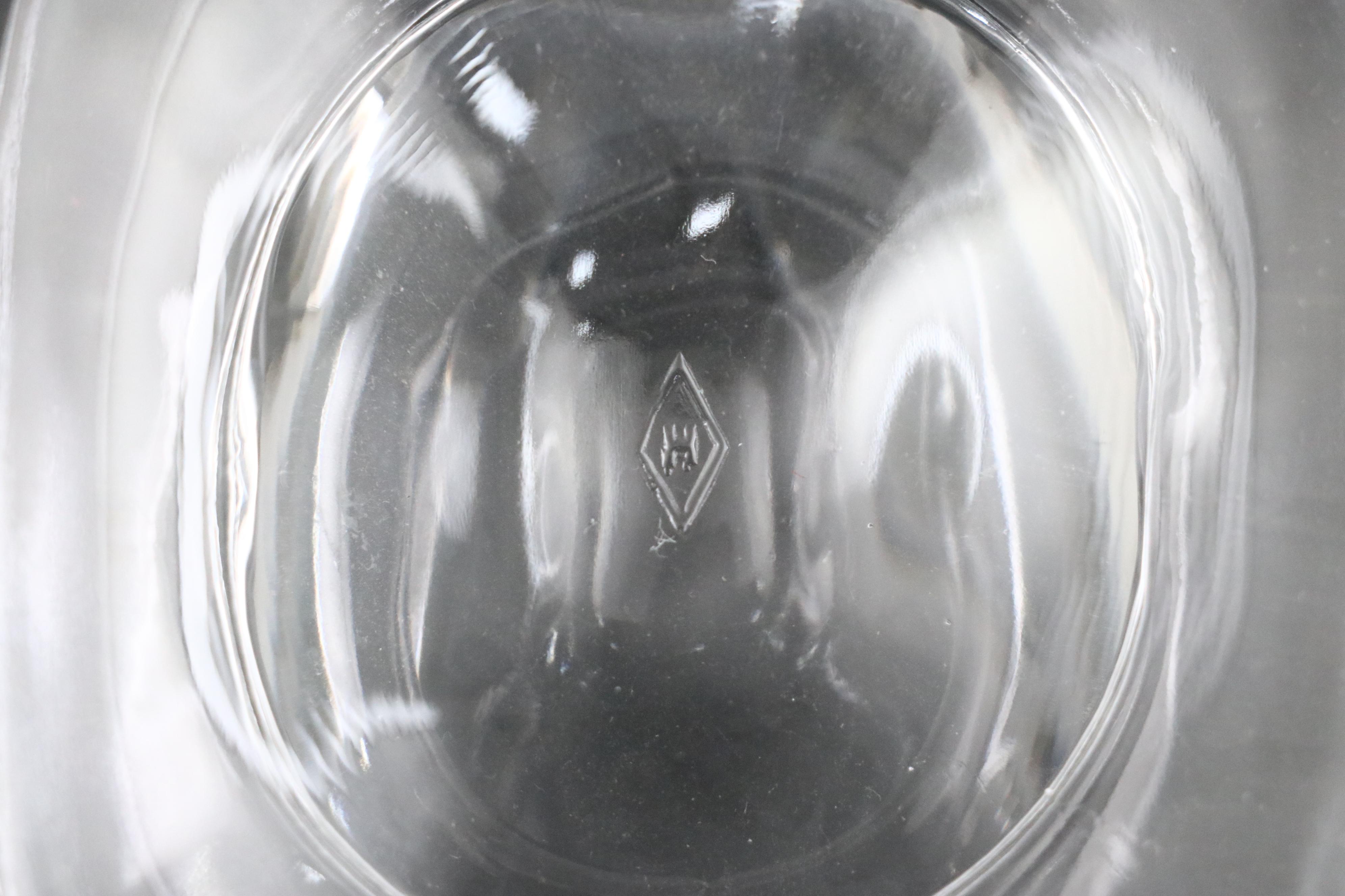 Heisey Glass Centerpiece Bowl with Duncan Miller "Canterbury" Cloverleaf Vase