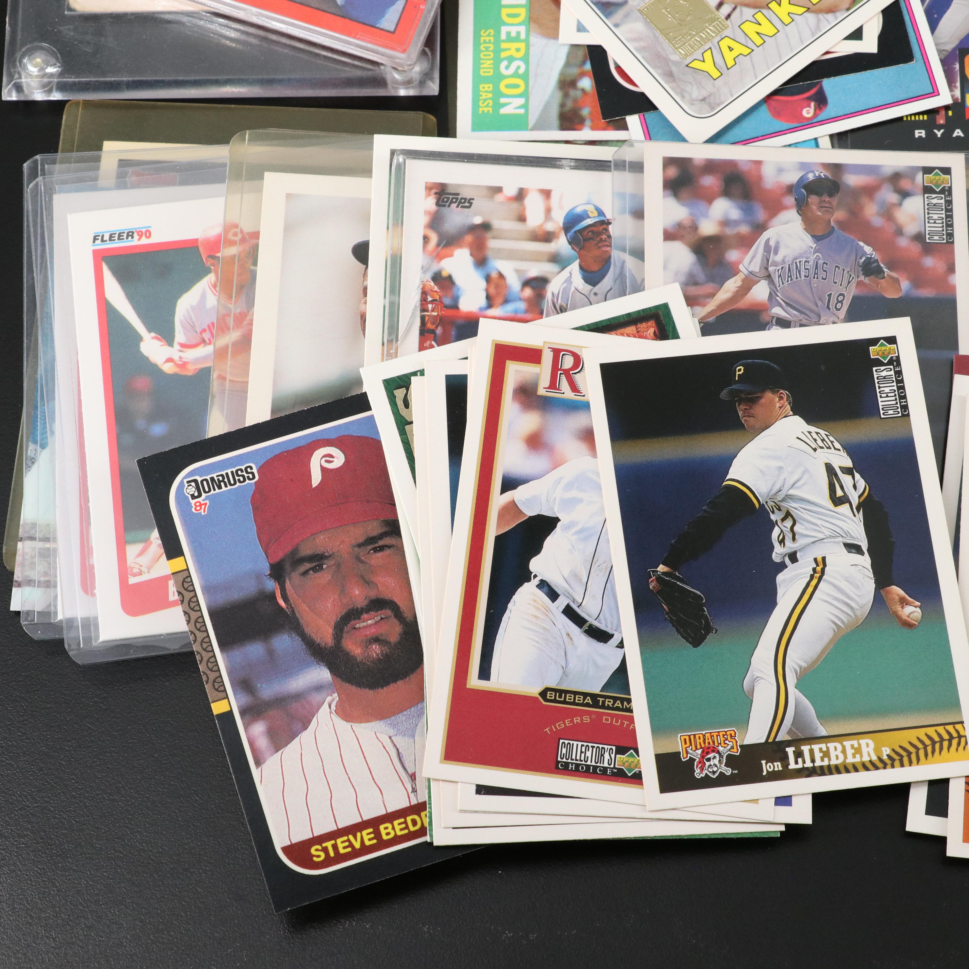 Topps with Other Baseball Cards Featuring Joe Nuxhall Signed and More