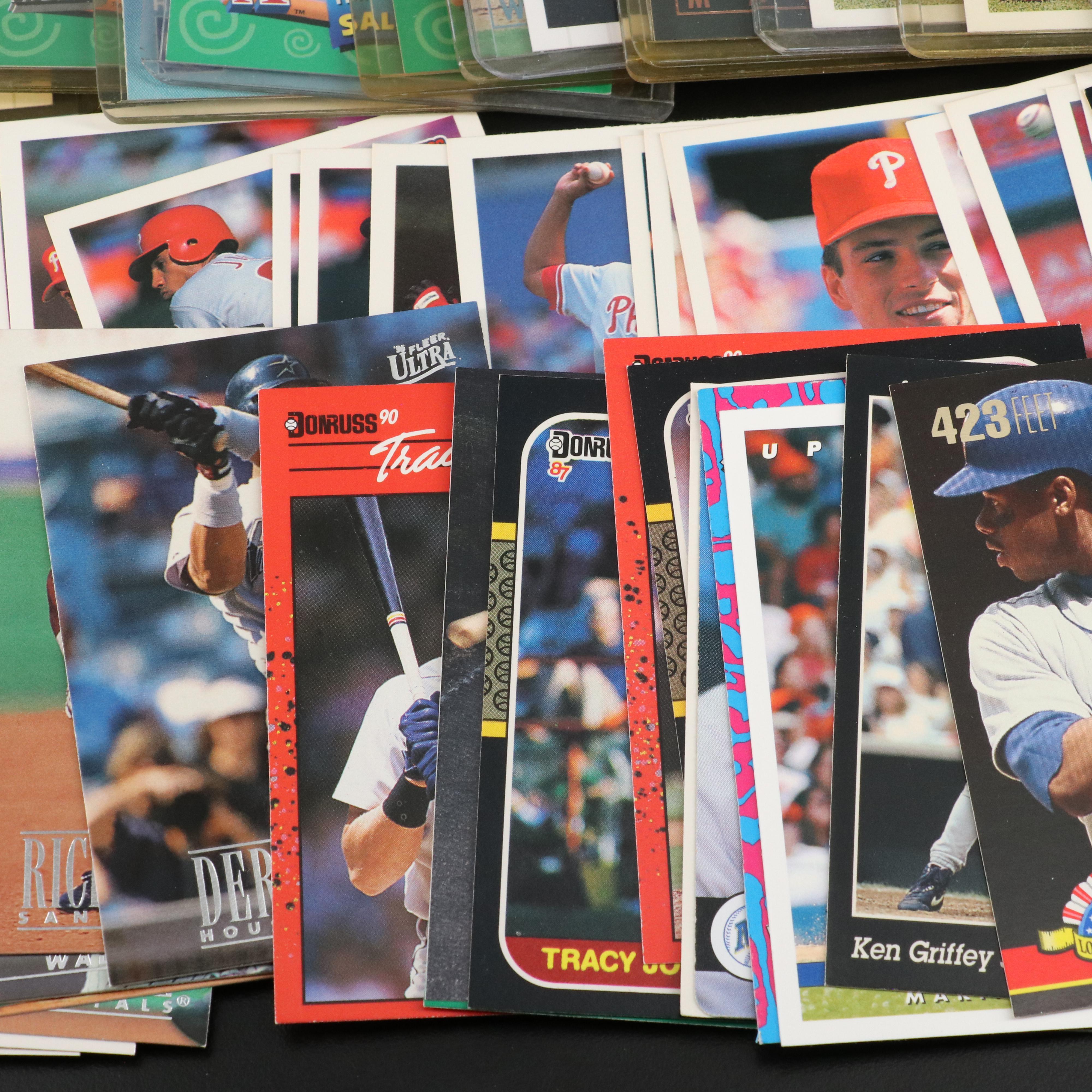 Topps with Other Baseball Cards Featuring Joe Nuxhall Signed and More