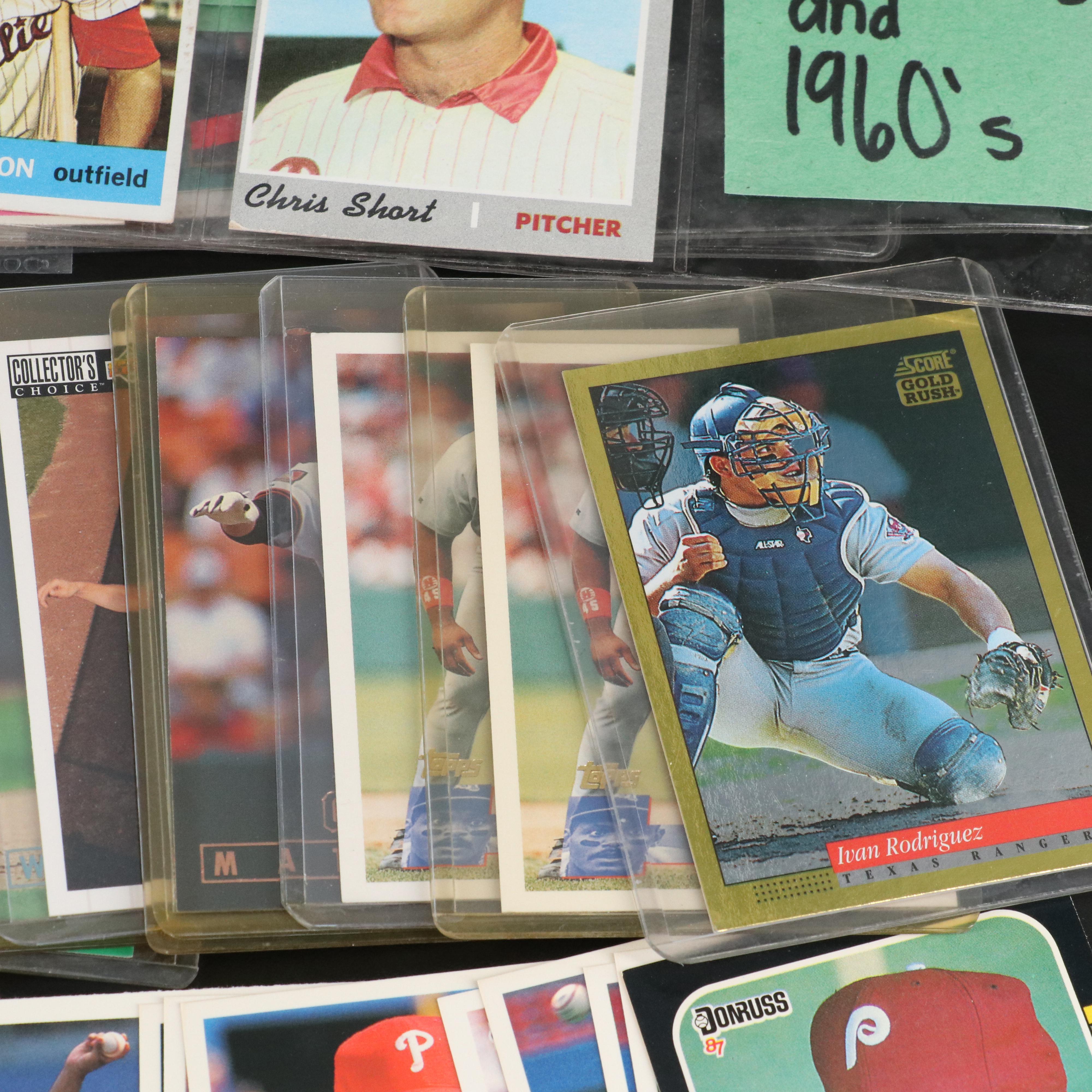 Topps with Other Baseball Cards Featuring Joe Nuxhall Signed and More