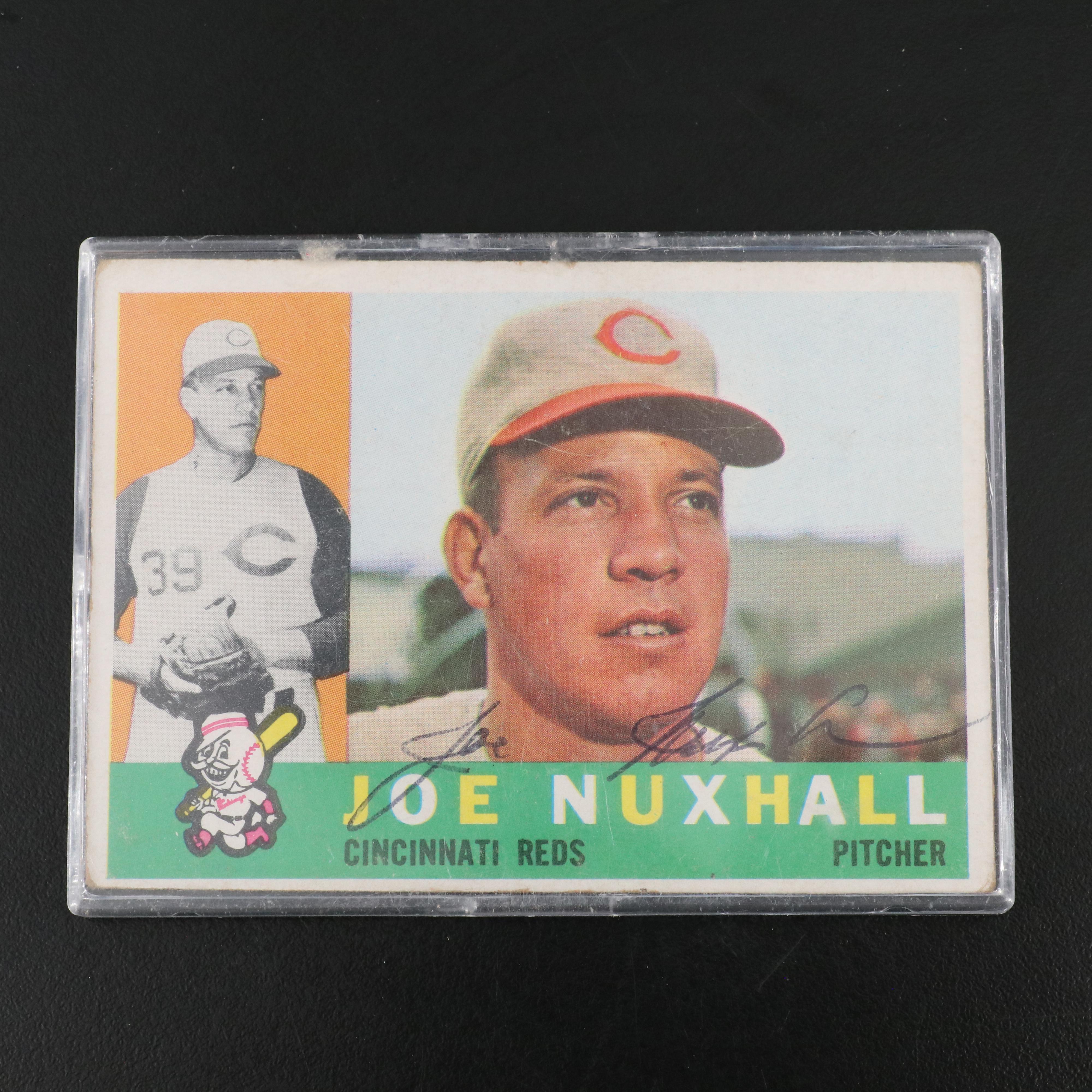 Topps with Other Baseball Cards Featuring Joe Nuxhall Signed and More