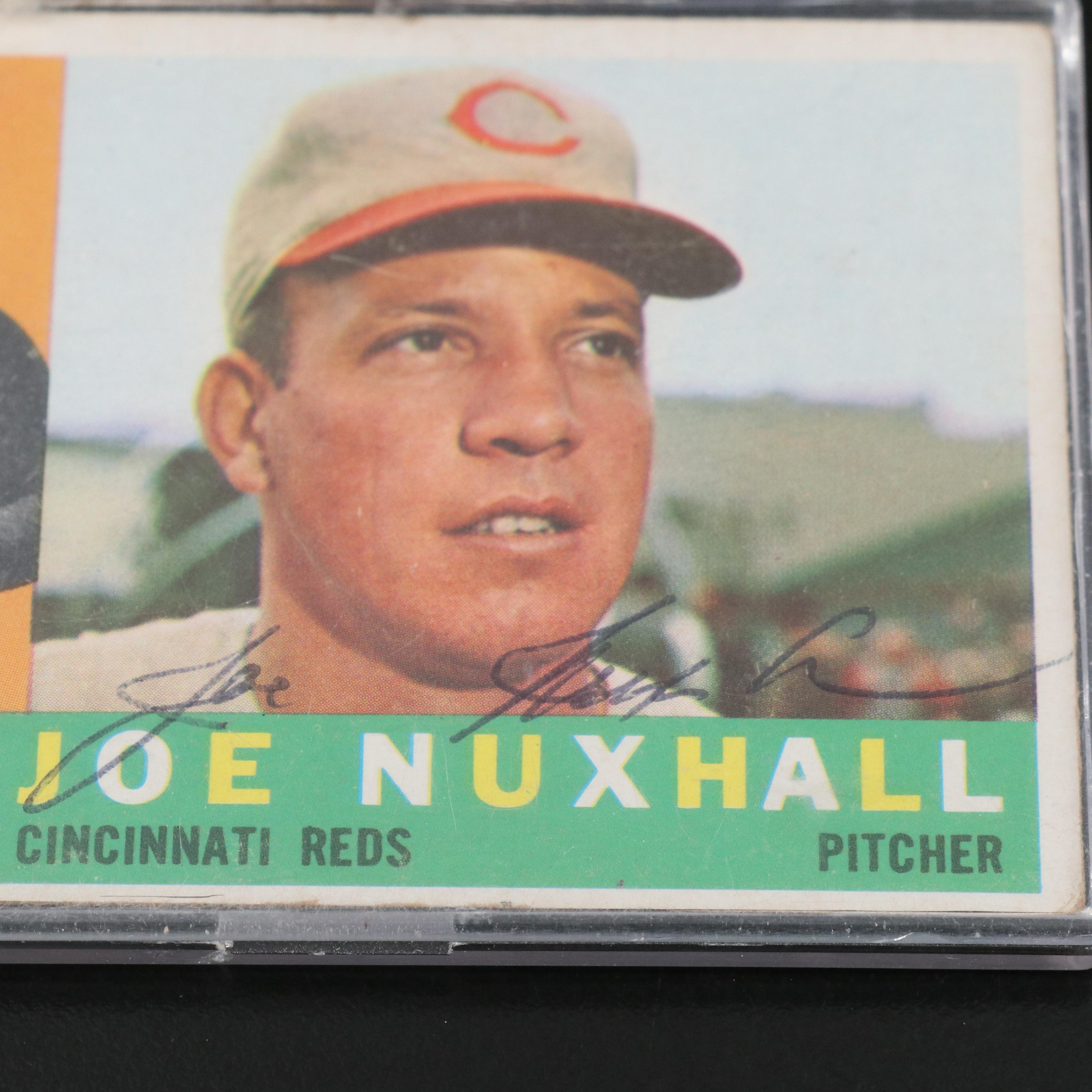 Topps with Other Baseball Cards Featuring Joe Nuxhall Signed and More