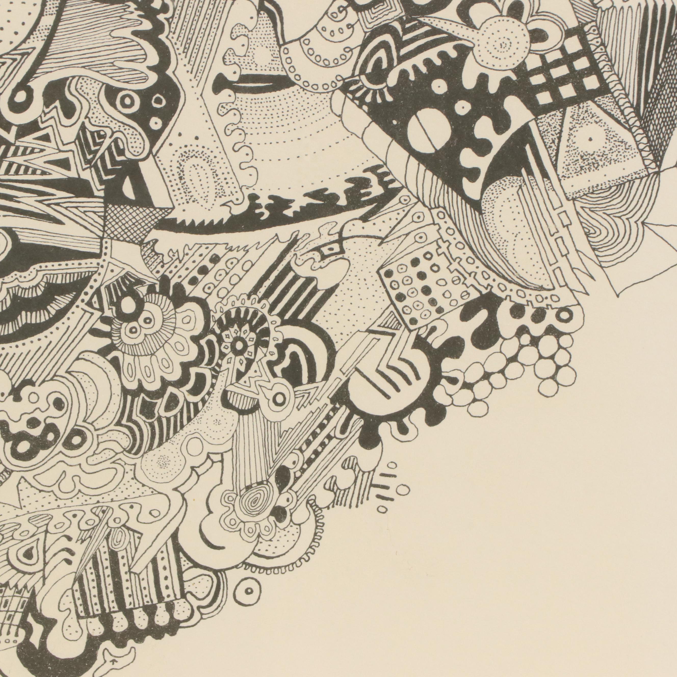 Stewart Katz Lithograph "Moby Dick 3," 1974