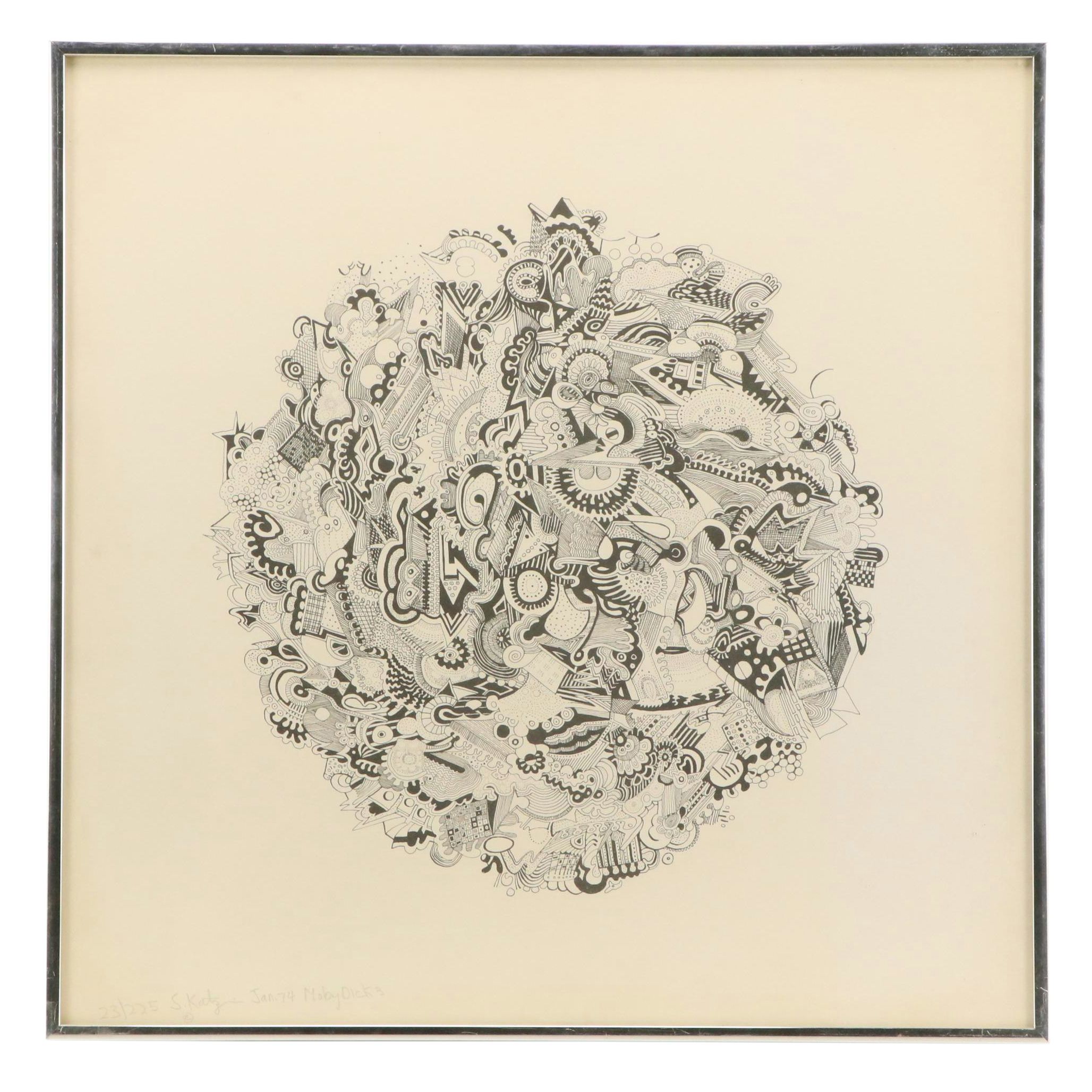 Stewart Katz Lithograph "Moby Dick 3," 1974