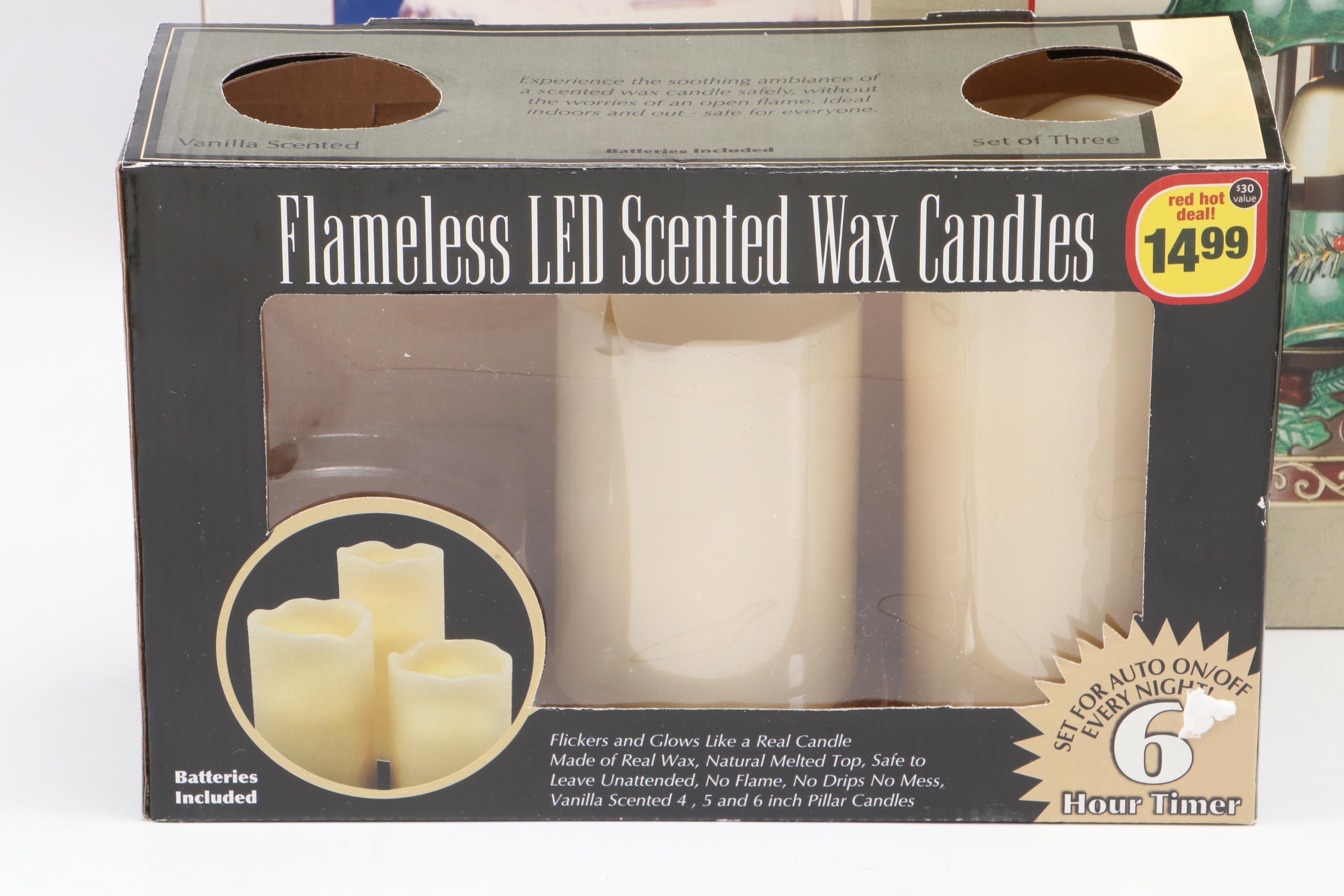 Lenox "Holiday Village" Plastic Christms Tree Centerpiece with More