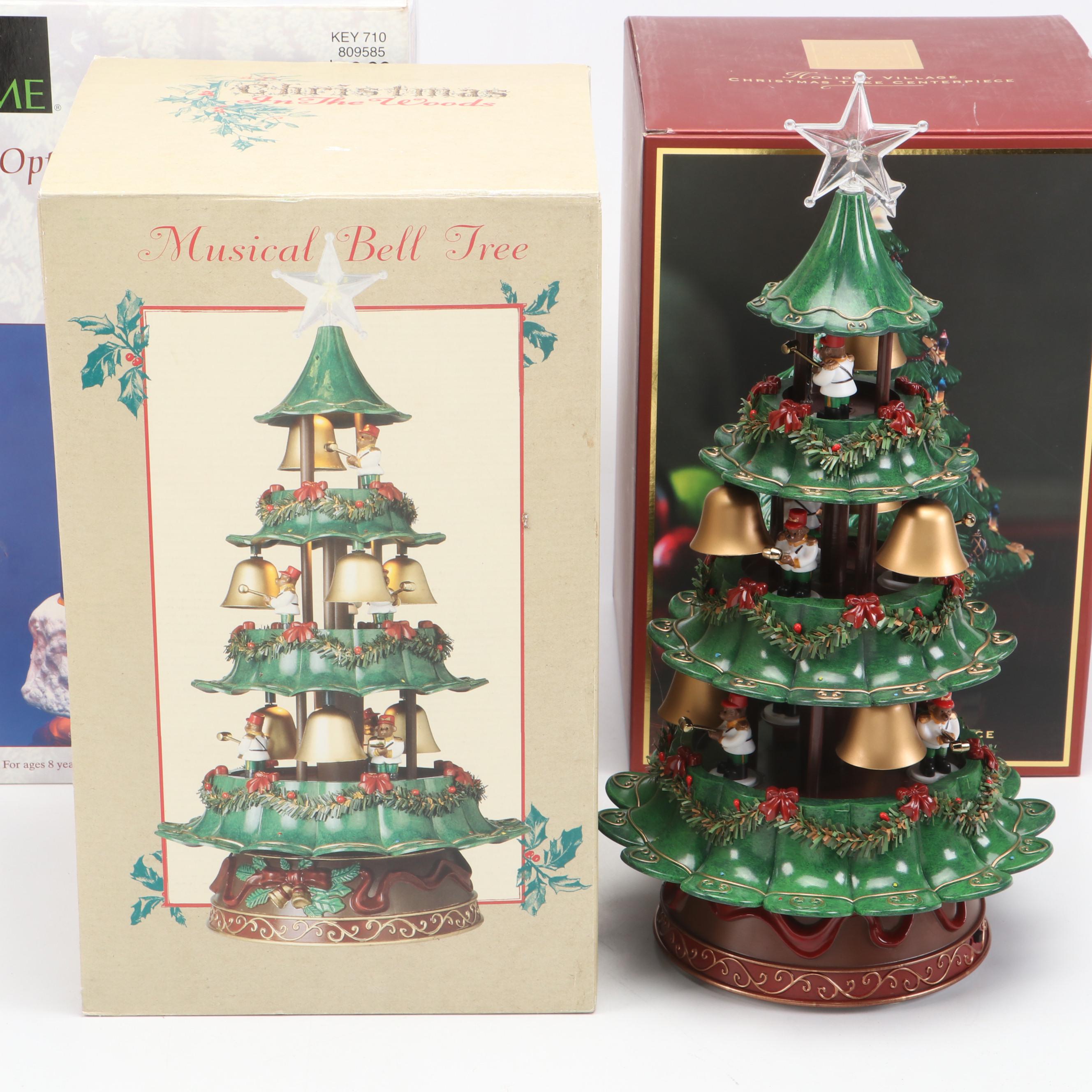 Lenox "Holiday Village" Plastic Christms Tree Centerpiece with More