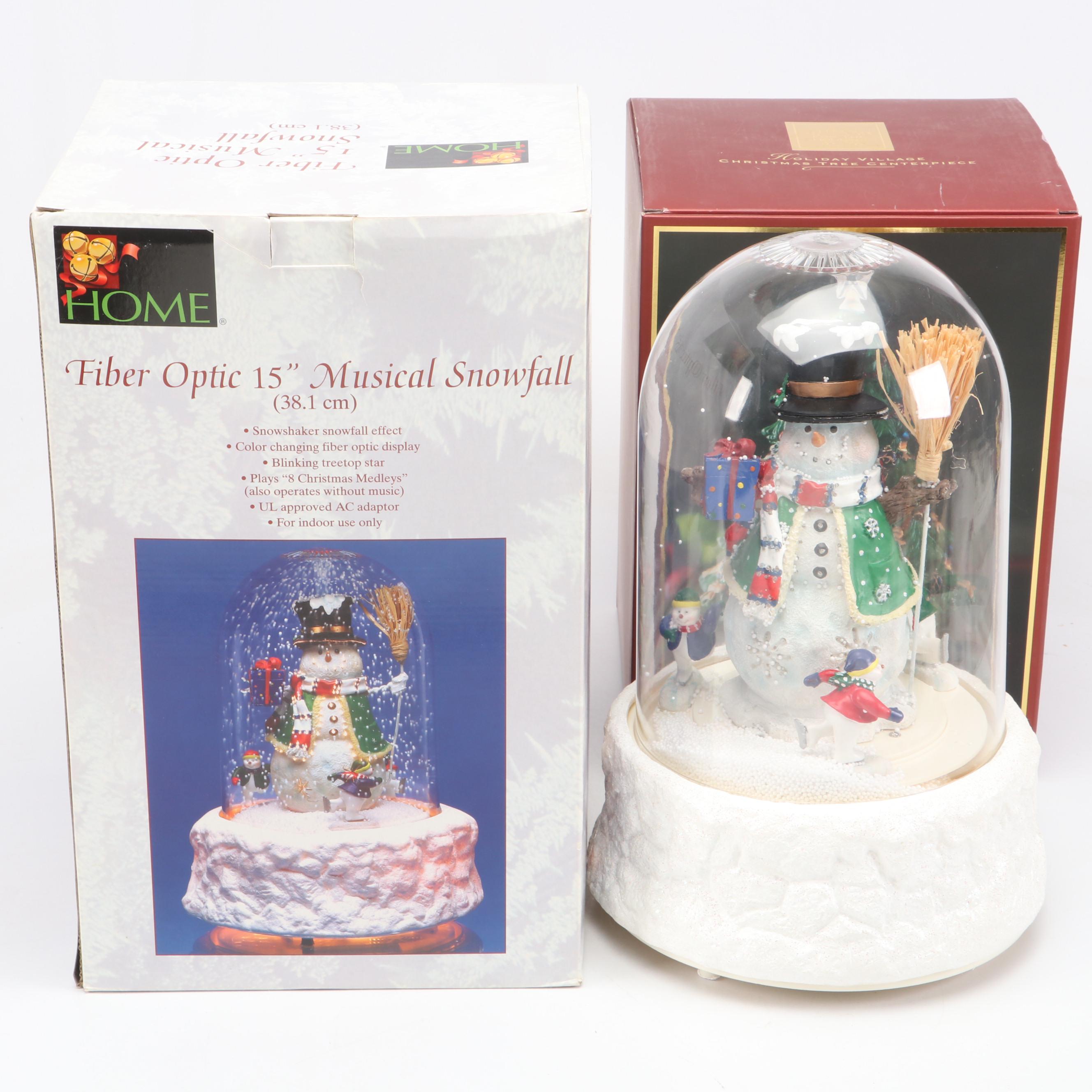 Lenox "Holiday Village" Plastic Christms Tree Centerpiece with More