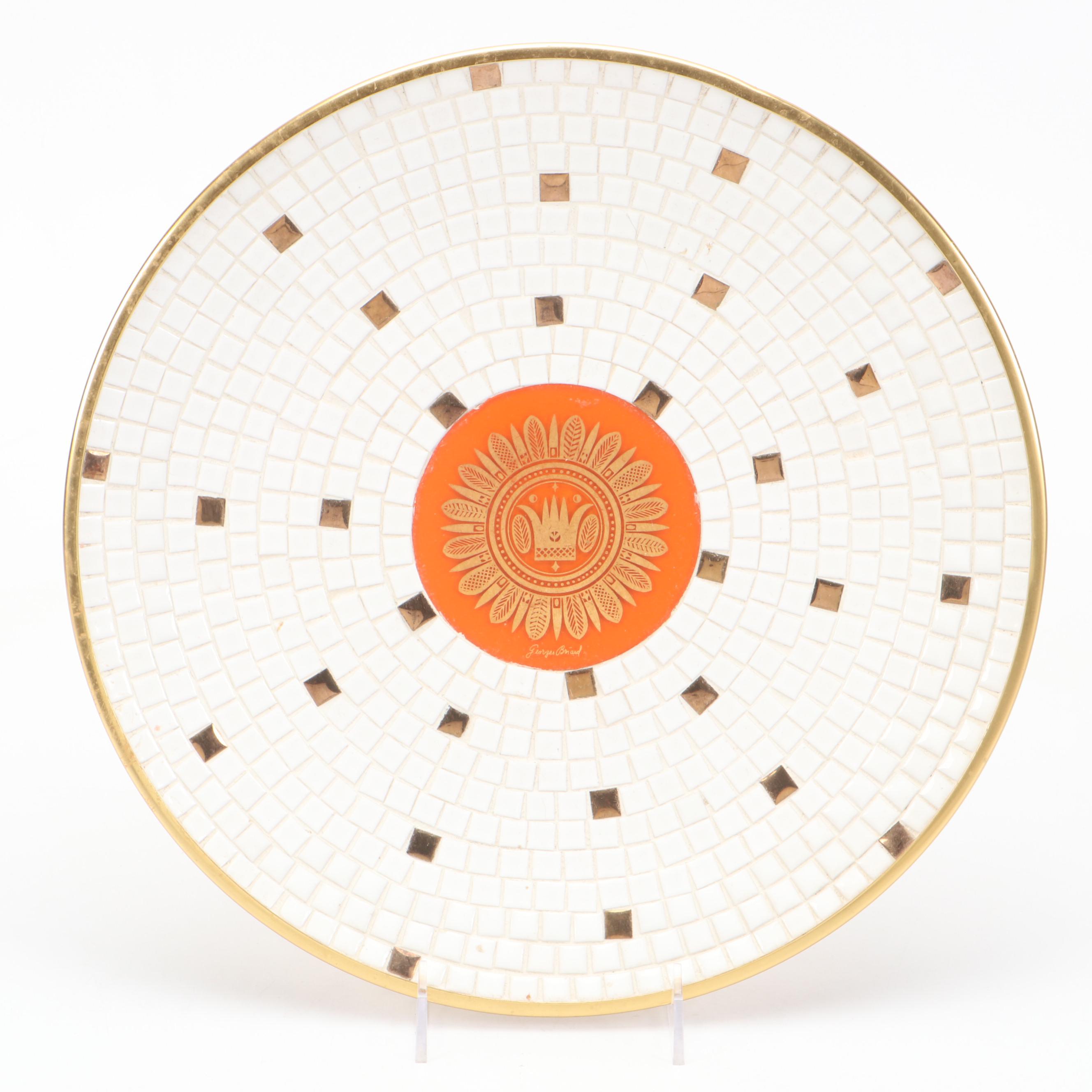 Georges Briard Mosaic Platter, Tray and Box, Mid Century Modern