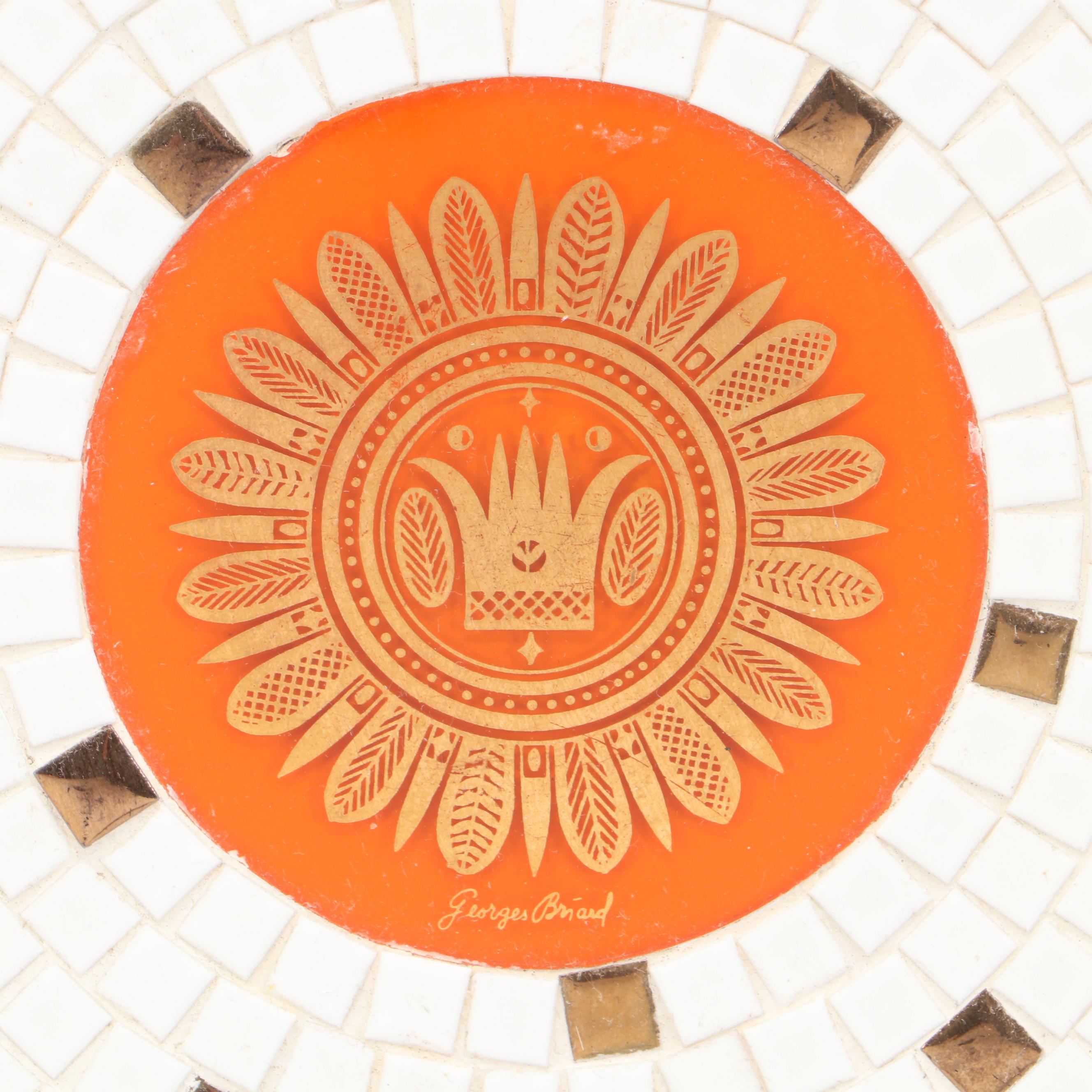 Georges Briard Mosaic Platter, Tray and Box, Mid Century Modern