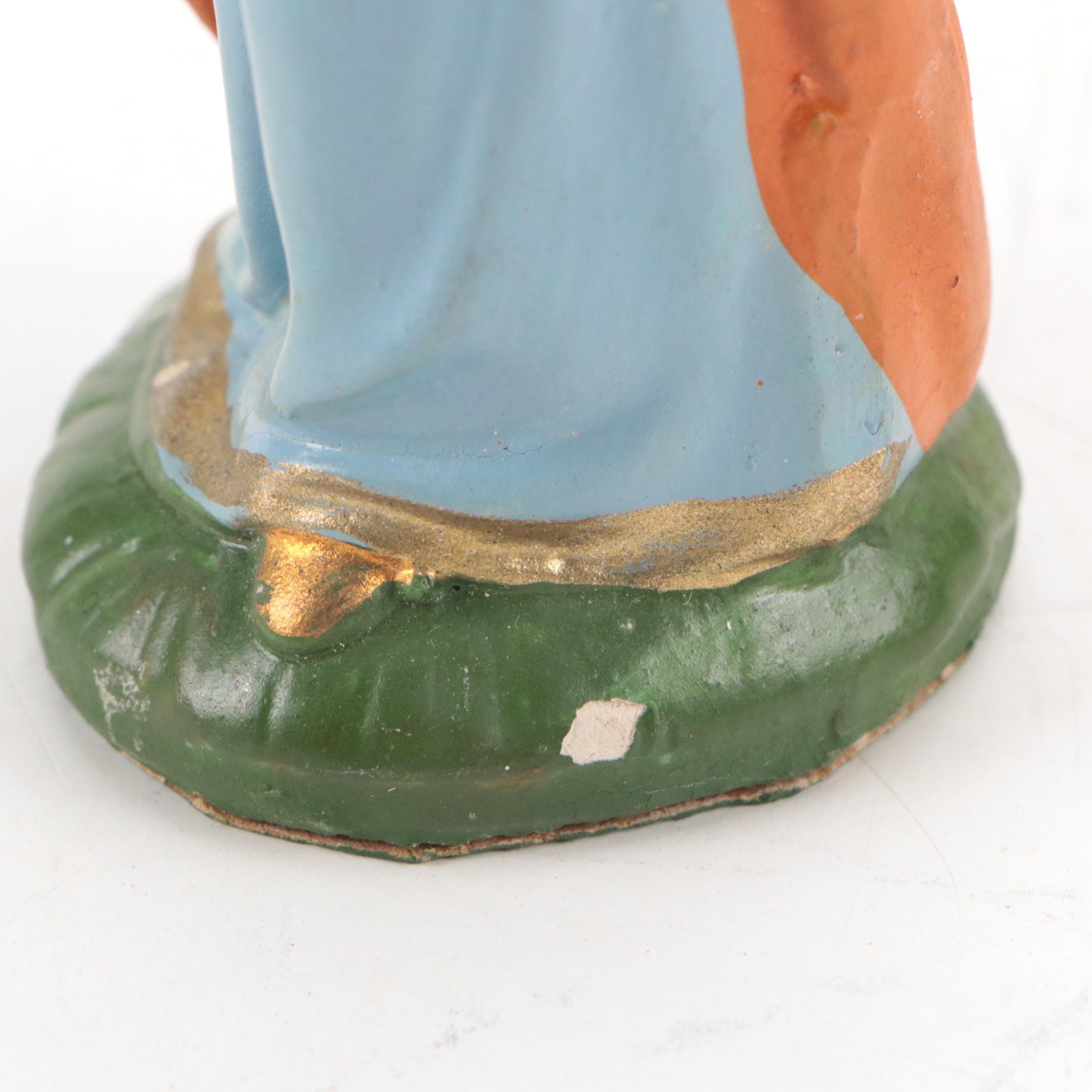 Castagna and Other German Nativity Figurines, Late 20th Century