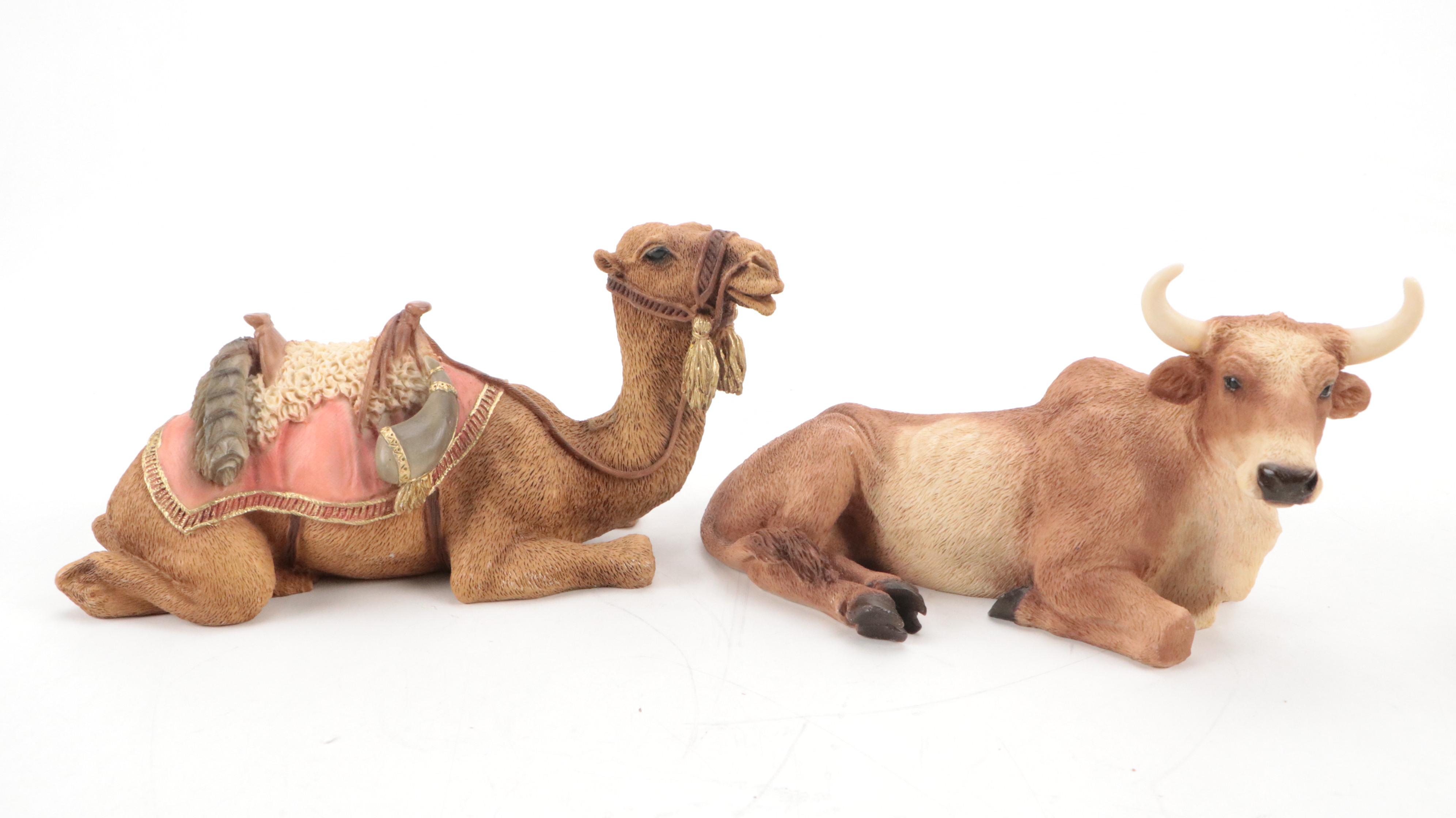 Castagna and Other German Nativity Figurines, Late 20th Century