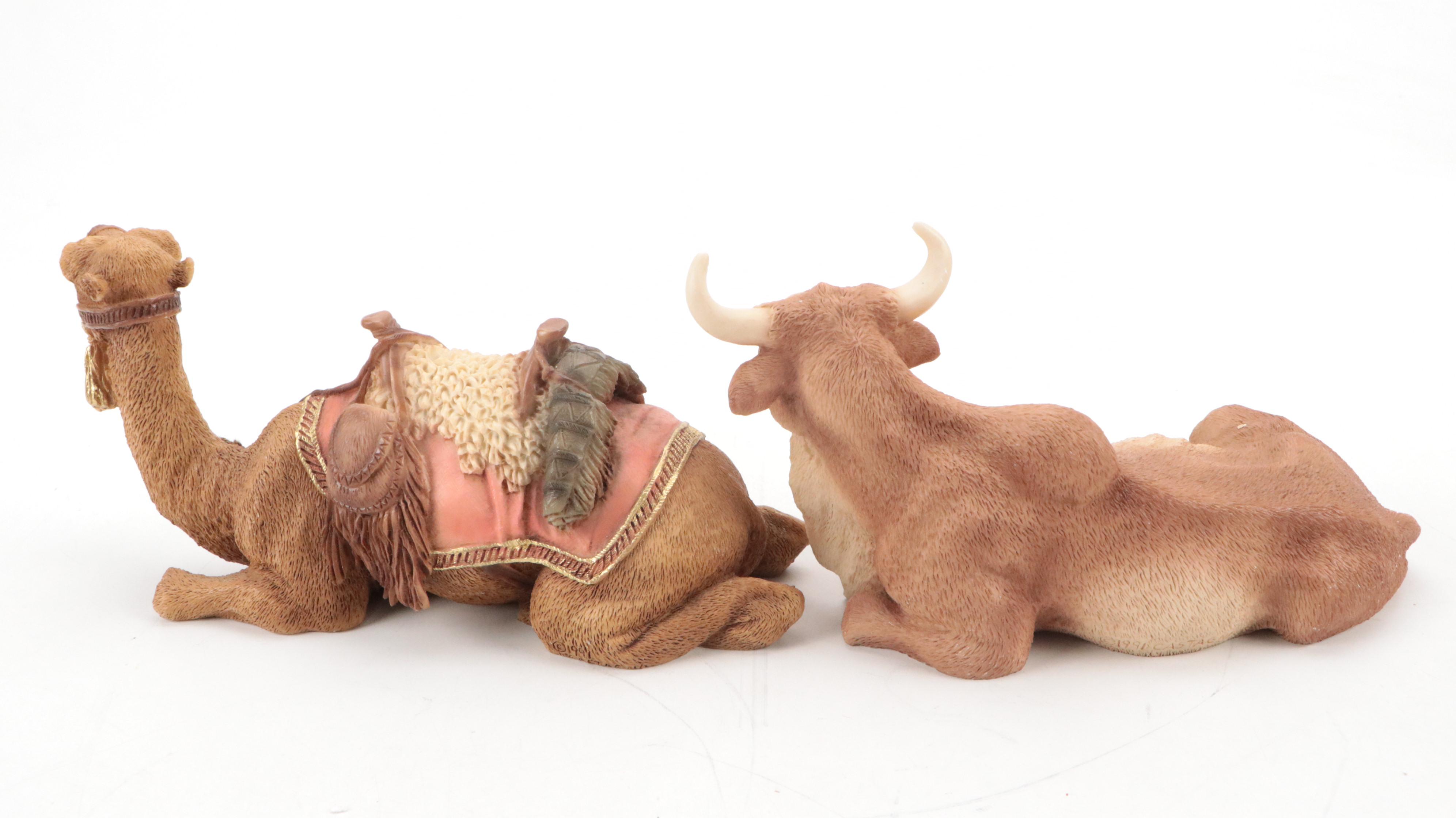 Castagna and Other German Nativity Figurines, Late 20th Century