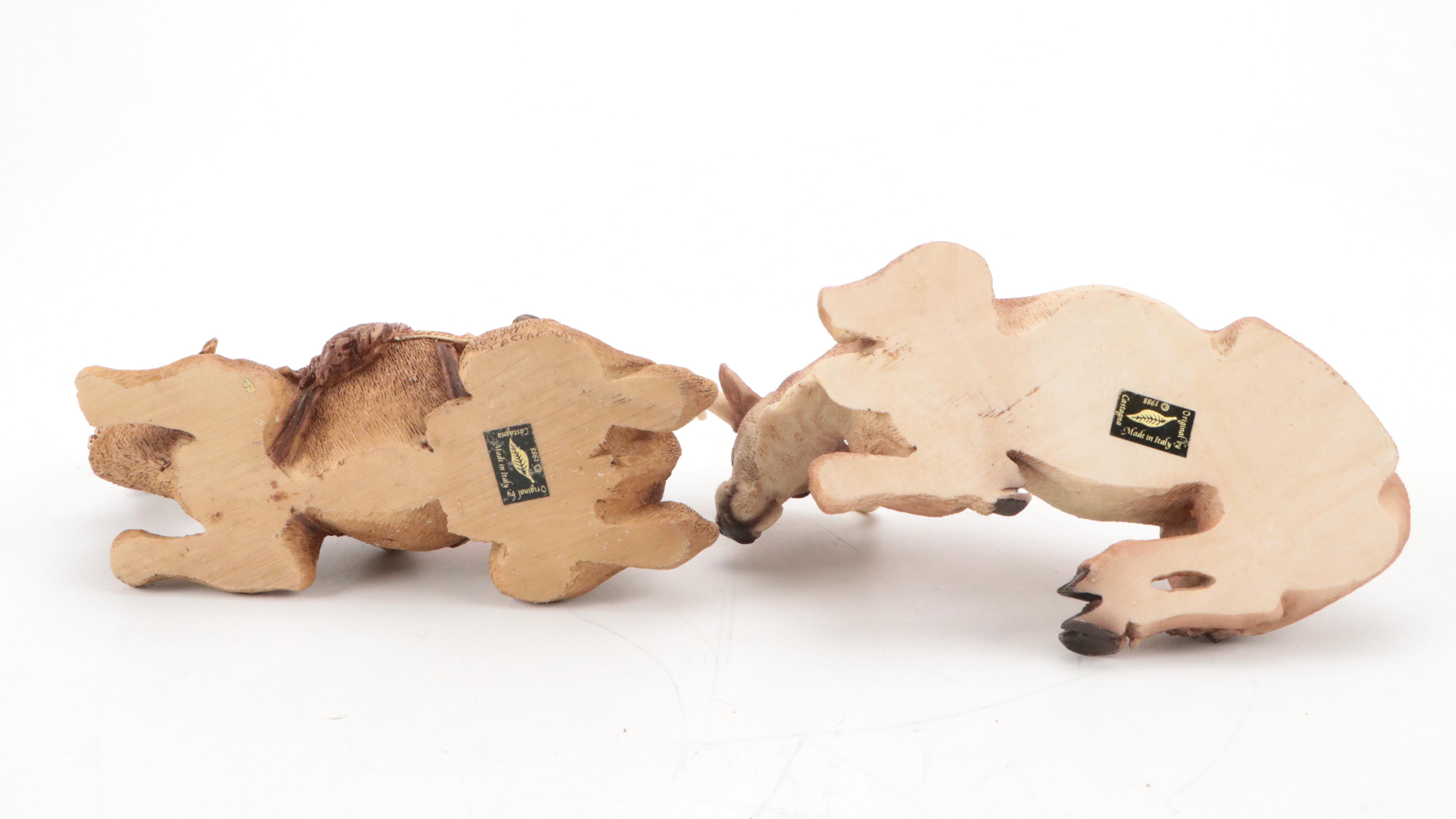 Castagna and Other German Nativity Figurines, Late 20th Century