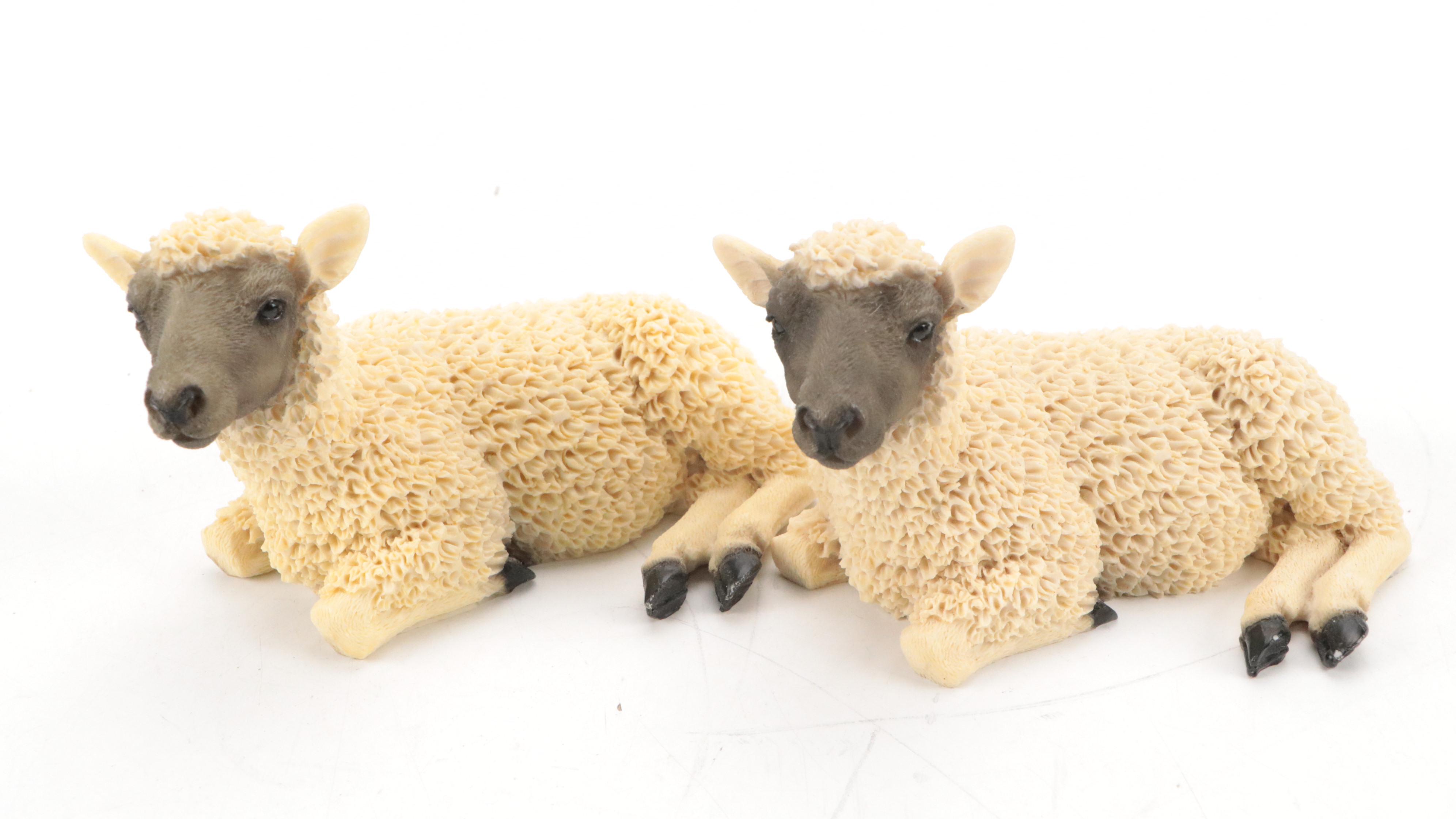 Castagna and Other German Nativity Figurines, Late 20th Century