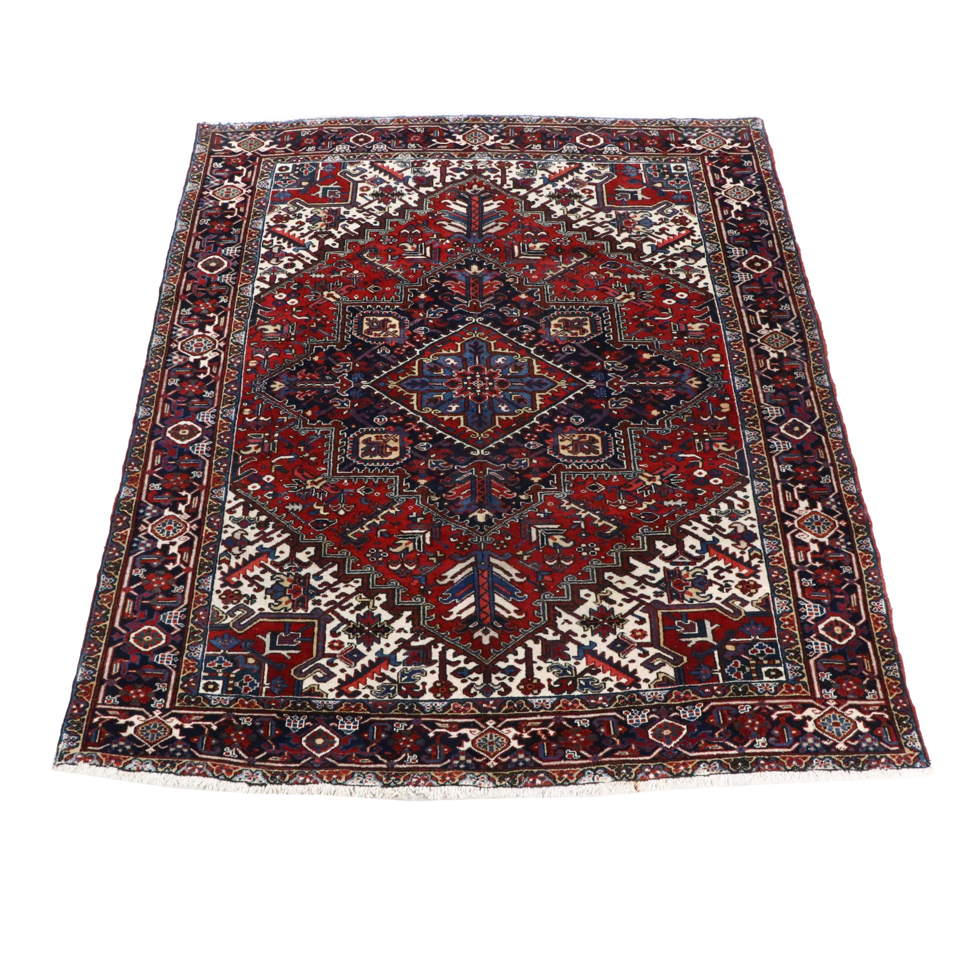 8'4 x 10'5 Hand-Knotted Persian Heriz Area Rug