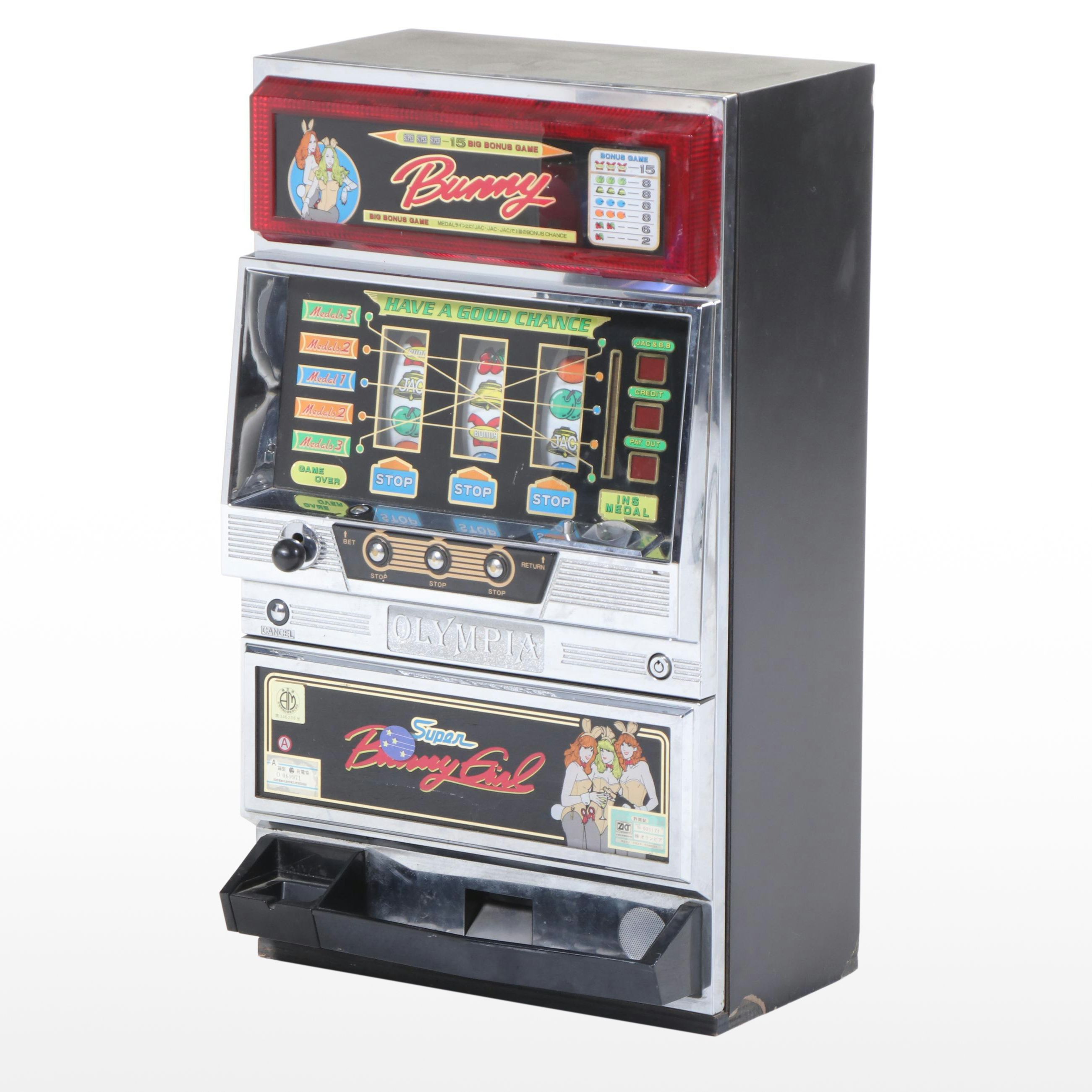 Japanese Olympia "Super Bunny Girl" Slot Machine