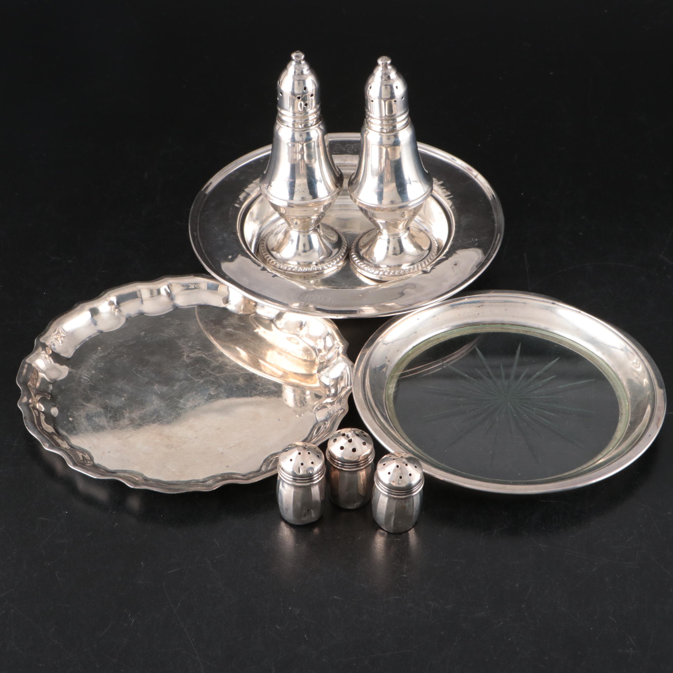 R. Wallace & Sons Sterling Silver Dish with Other Table Accessories