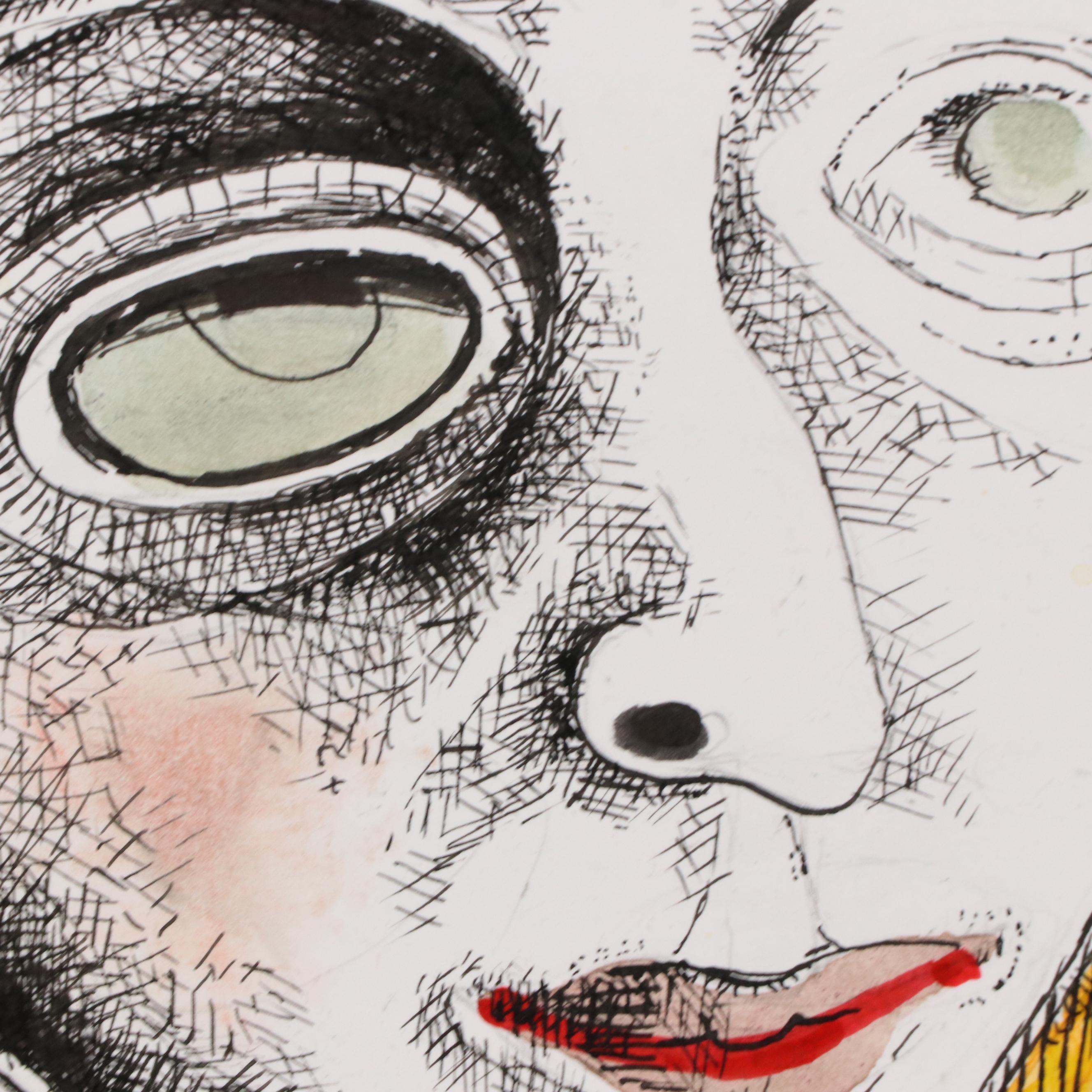 Nikolay Kuk Mixed Media Figural Surrealist Illustration, 2013