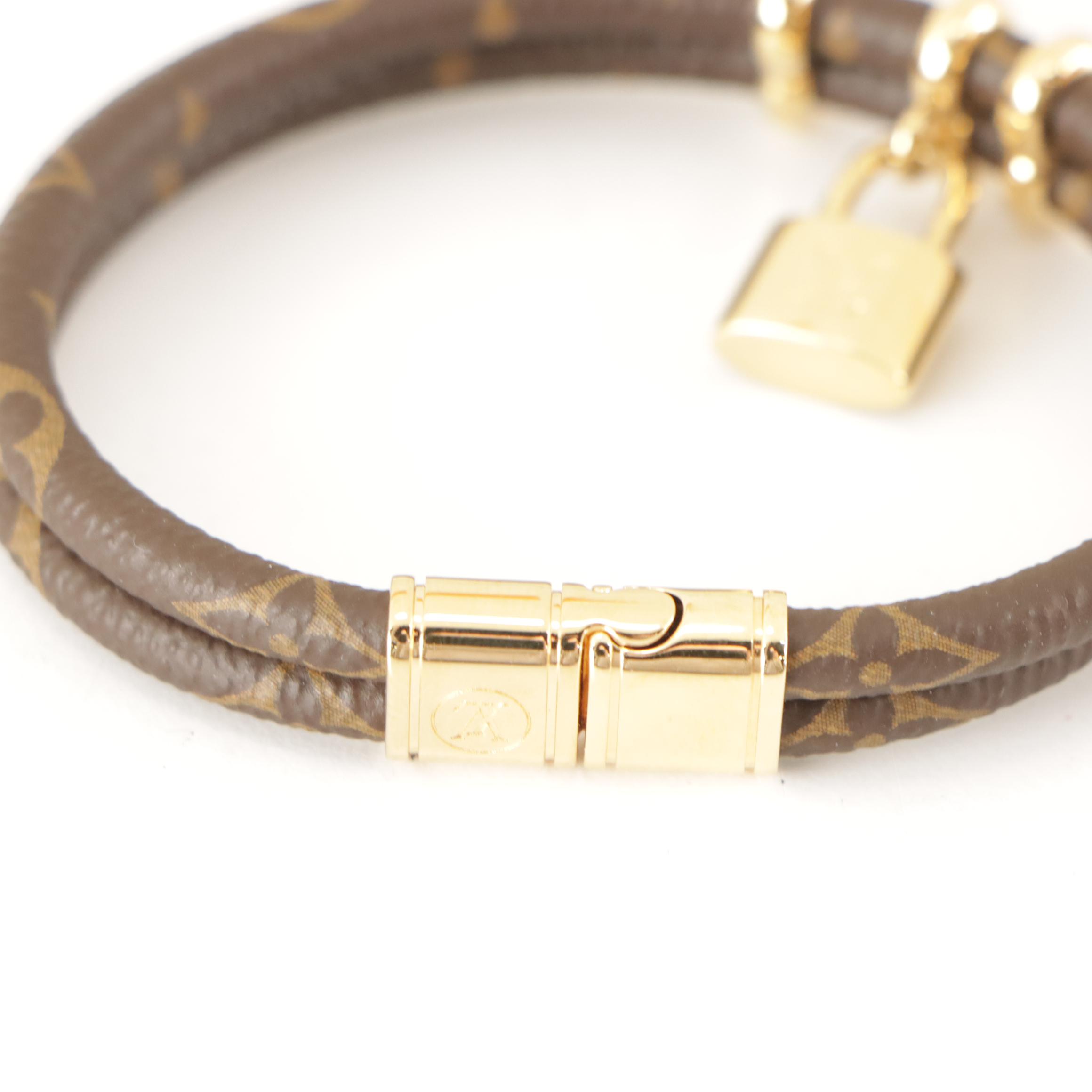 Louis Vuitton Keep It Twice Bracelet in Monogram Canvas with Gift Box