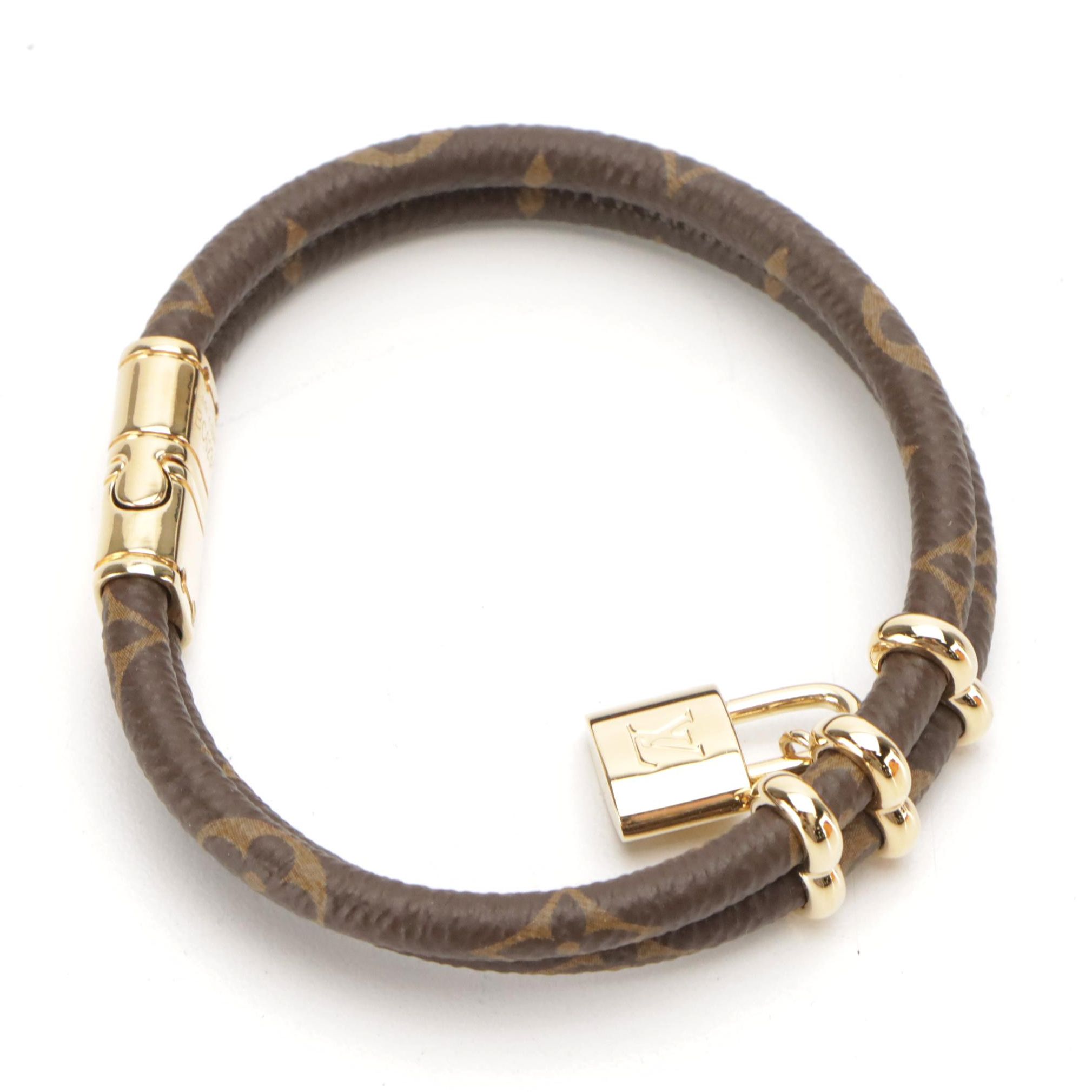 Louis Vuitton Keep It Twice Bracelet in Monogram Canvas with Gift Box