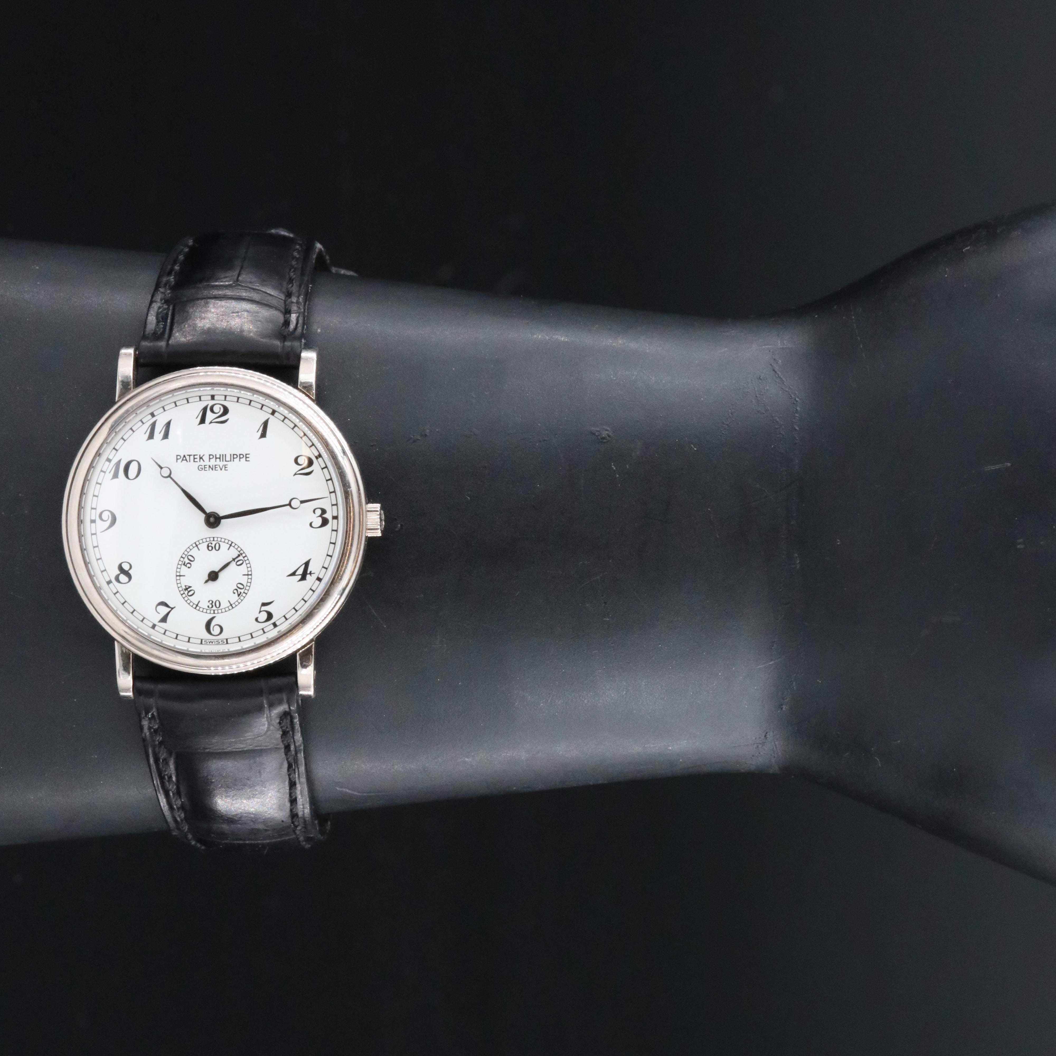 Patek Philippe Calatrava 5022G "Officer's Dial" 33mm 18K Gold Automatic Watch