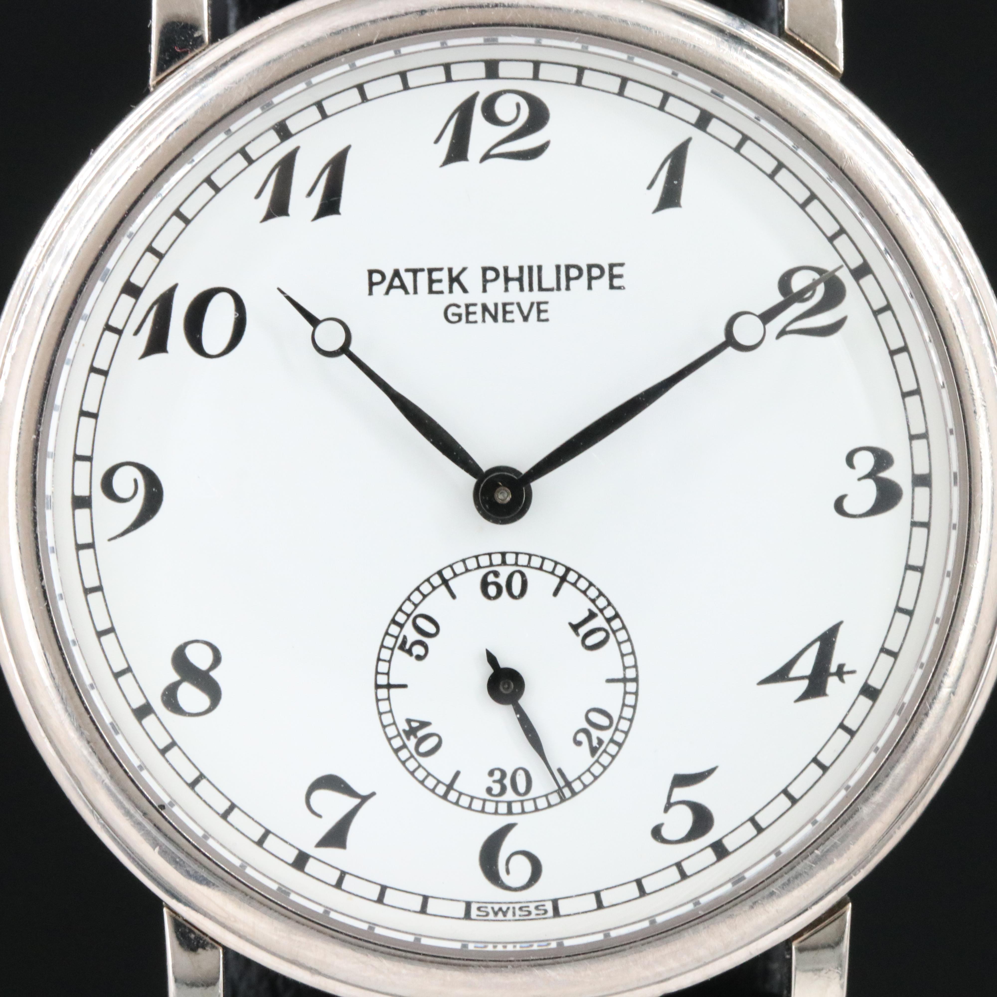 Patek Philippe Calatrava 5022G "Officer's Dial" 33mm 18K Gold Automatic Watch