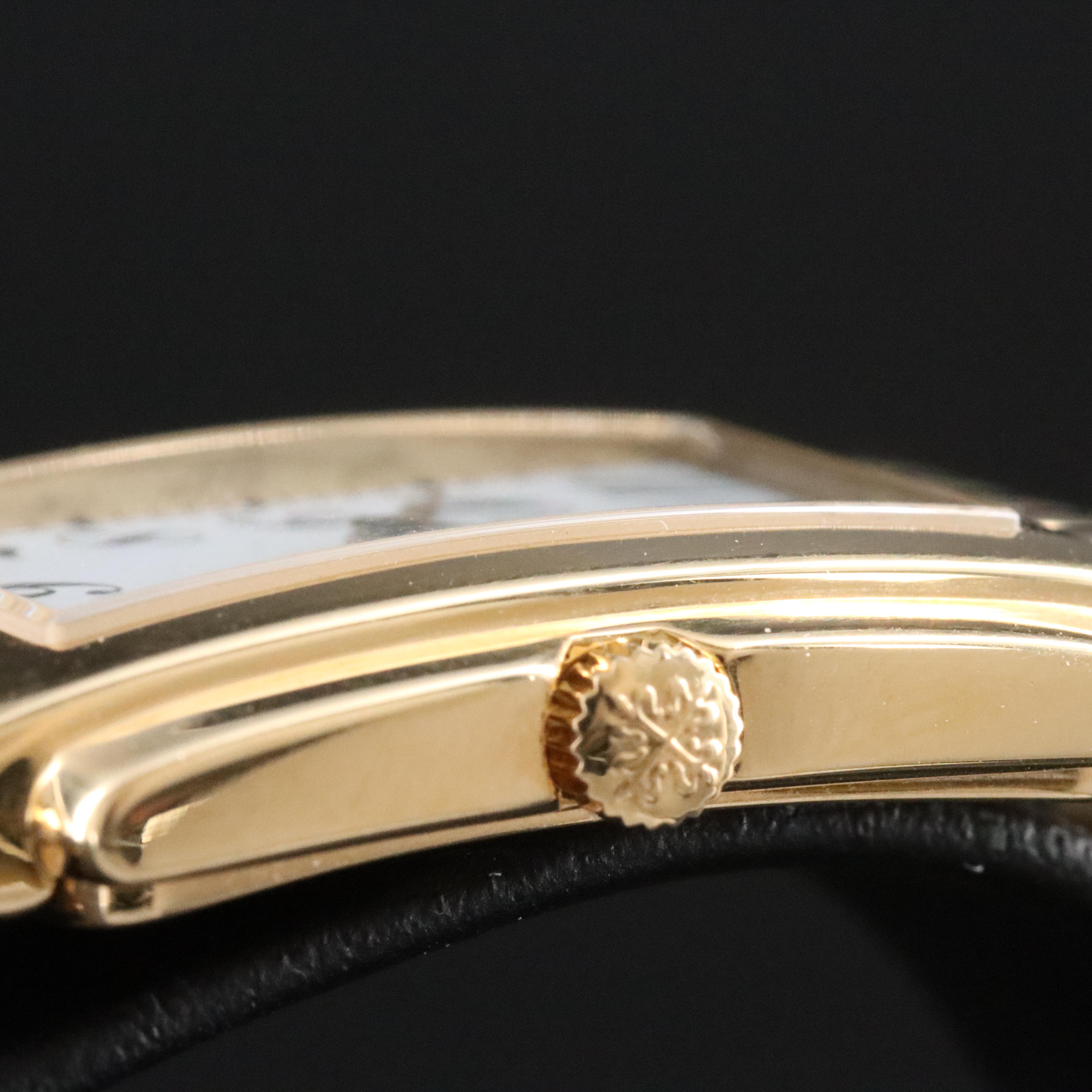 Patek Philippe Gondolo ref. 4824/1 White 22mm 18K Gold Quartz Watch