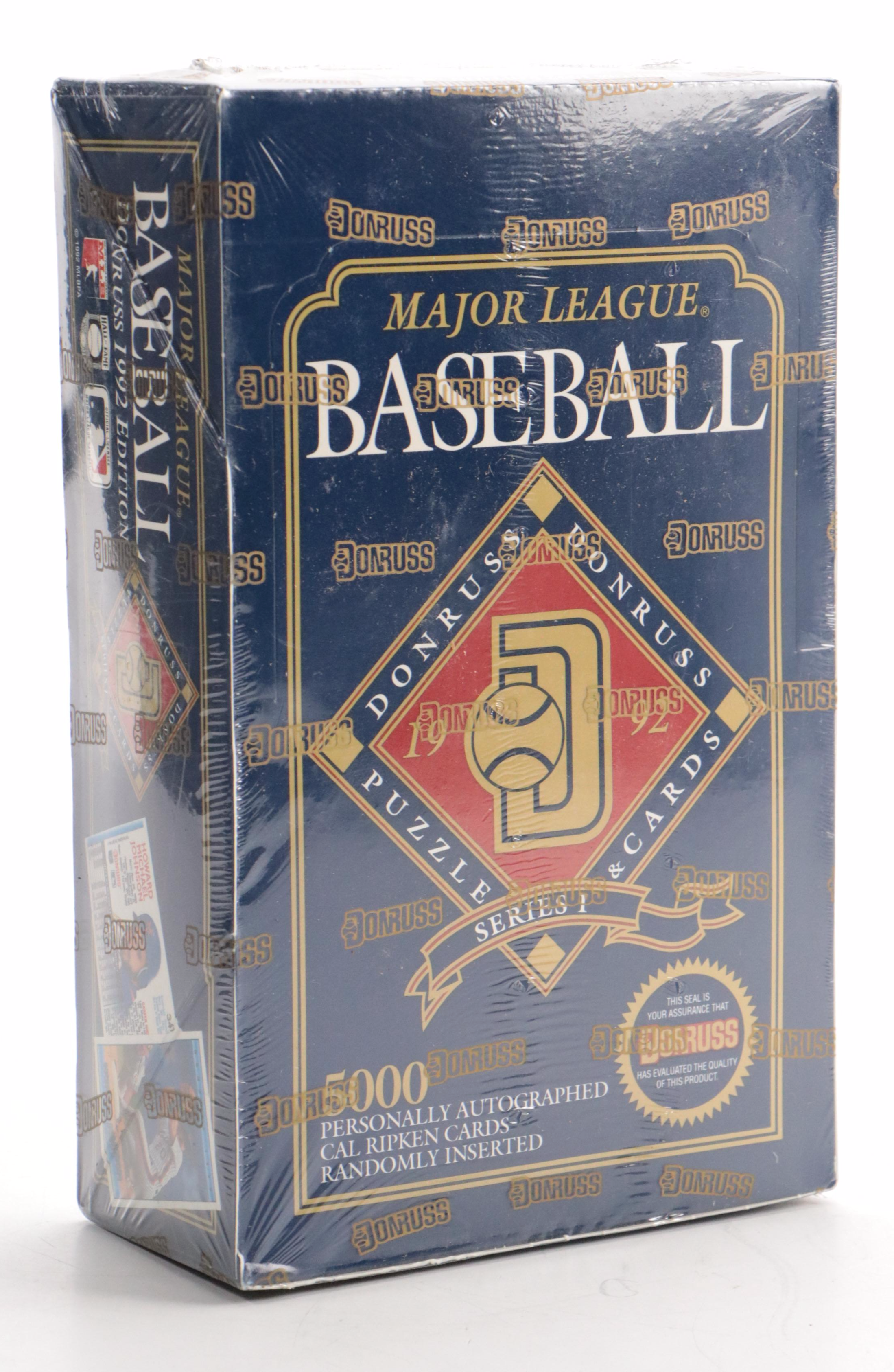 1992 Donruss Series 1 Sealed Baseball Card Boxes
