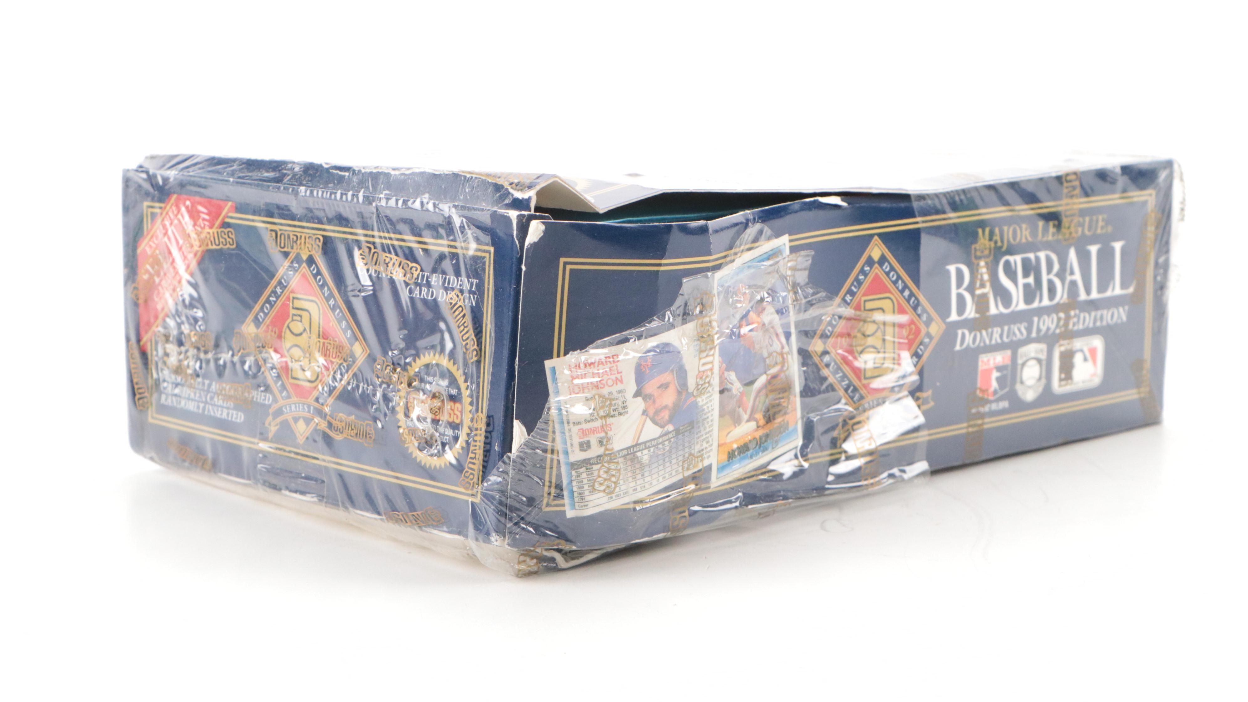 1992 Donruss Series 1 Sealed Baseball Card Boxes