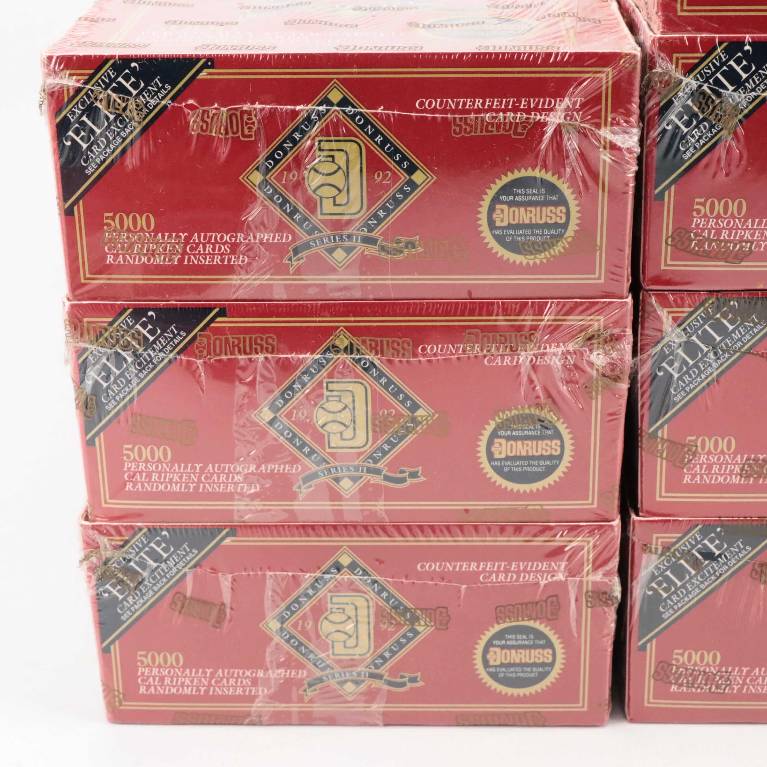 1992 Donruss Series 2 Sealed Baseball Card Boxes with Open Case