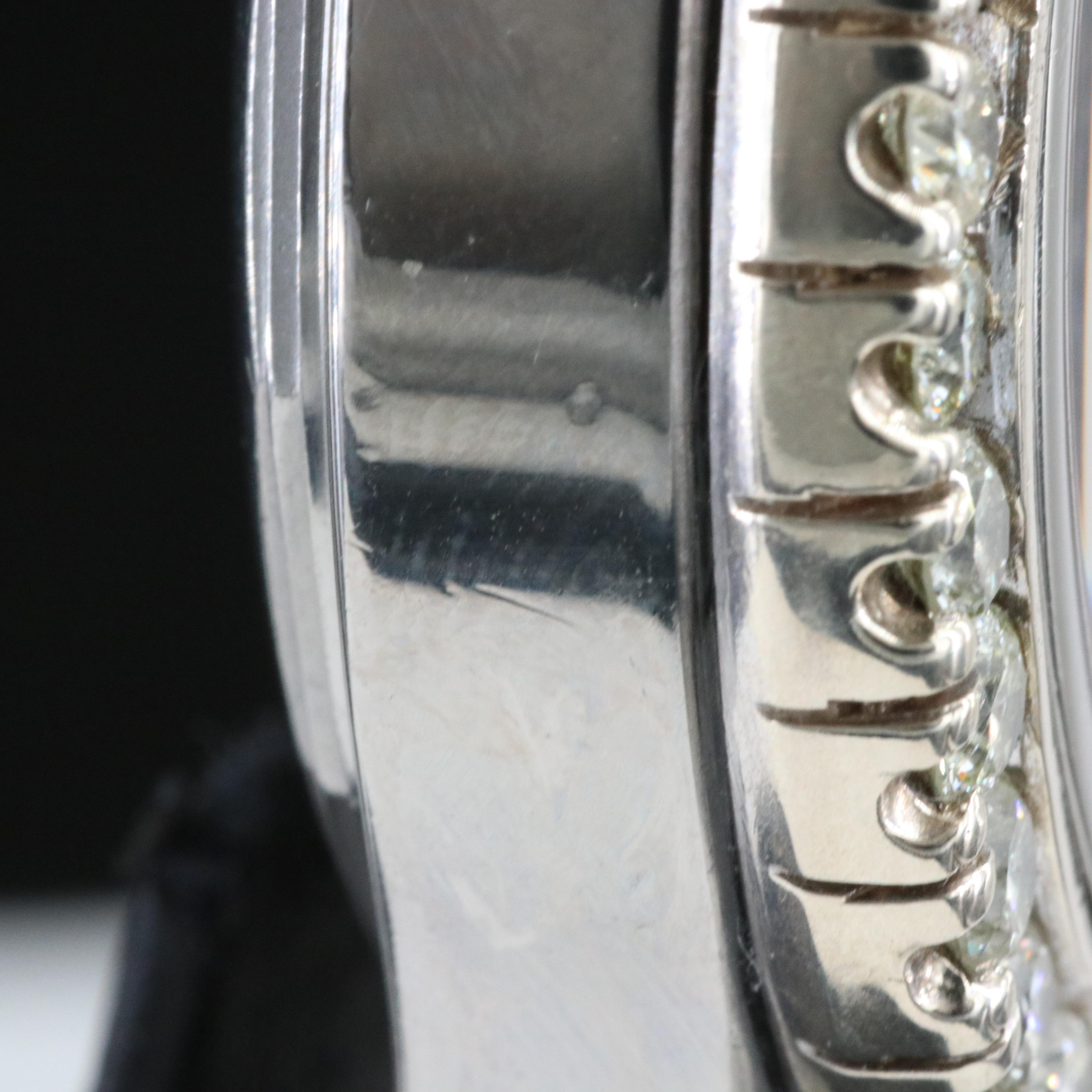 Breitling Superocean A17364 Custom 4.38CTW Diamond Bezel Steel Automatic Watch