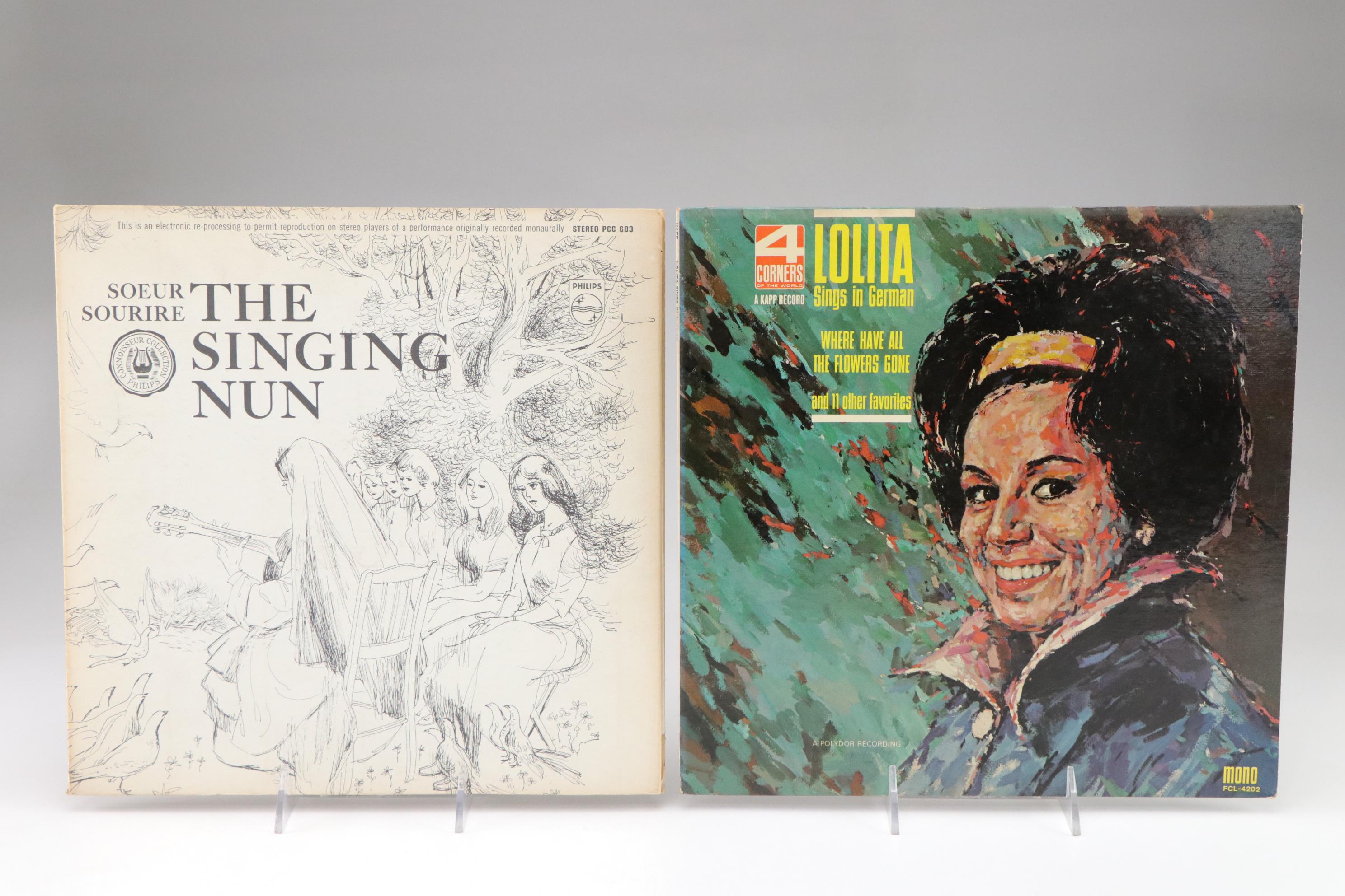 "The Singing Nun" with Lolita, The Sistine Choir & More Vinyl Record Albums, 60s