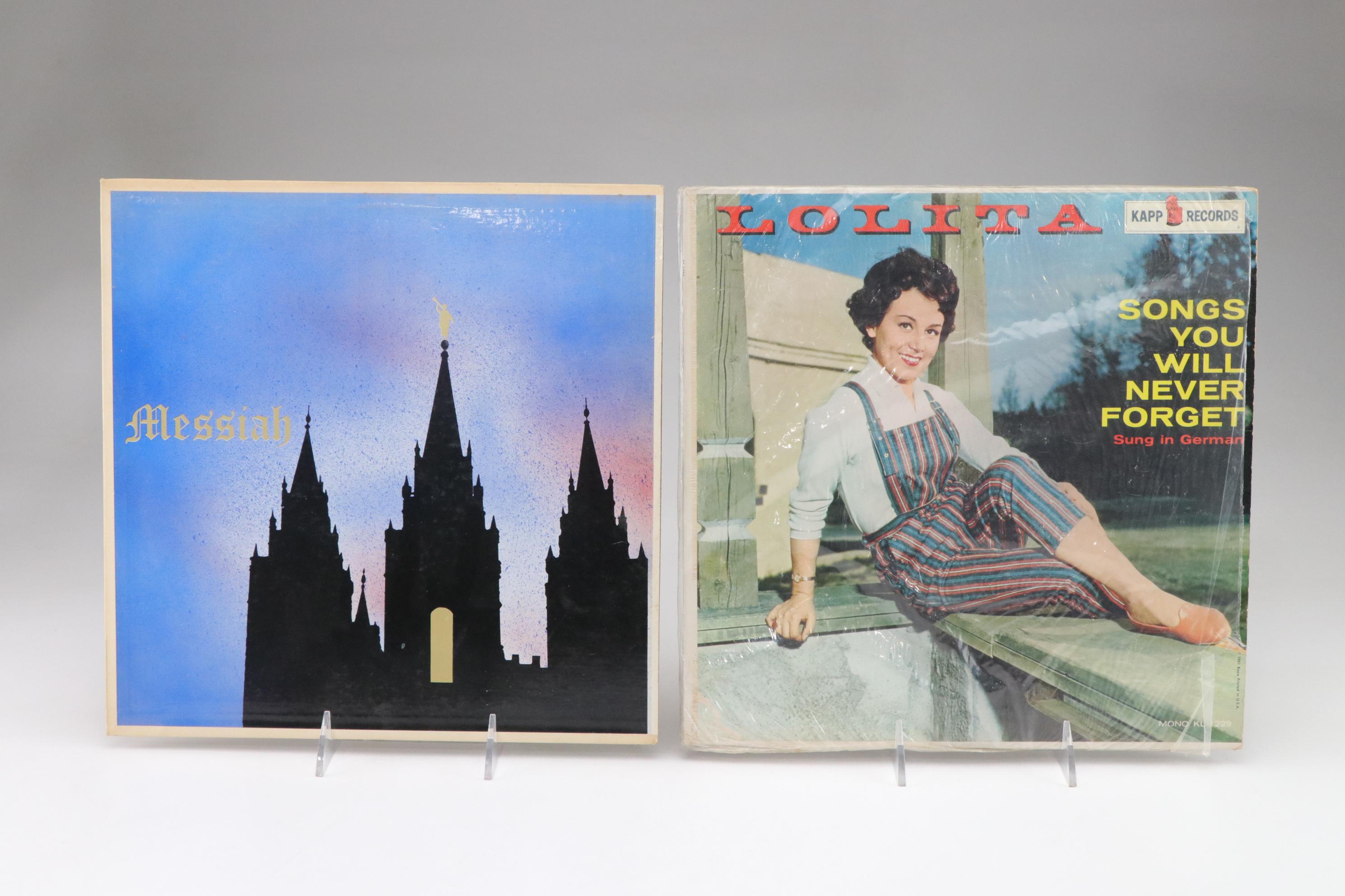 "The Singing Nun" with Lolita, The Sistine Choir & More Vinyl Record Albums, 60s