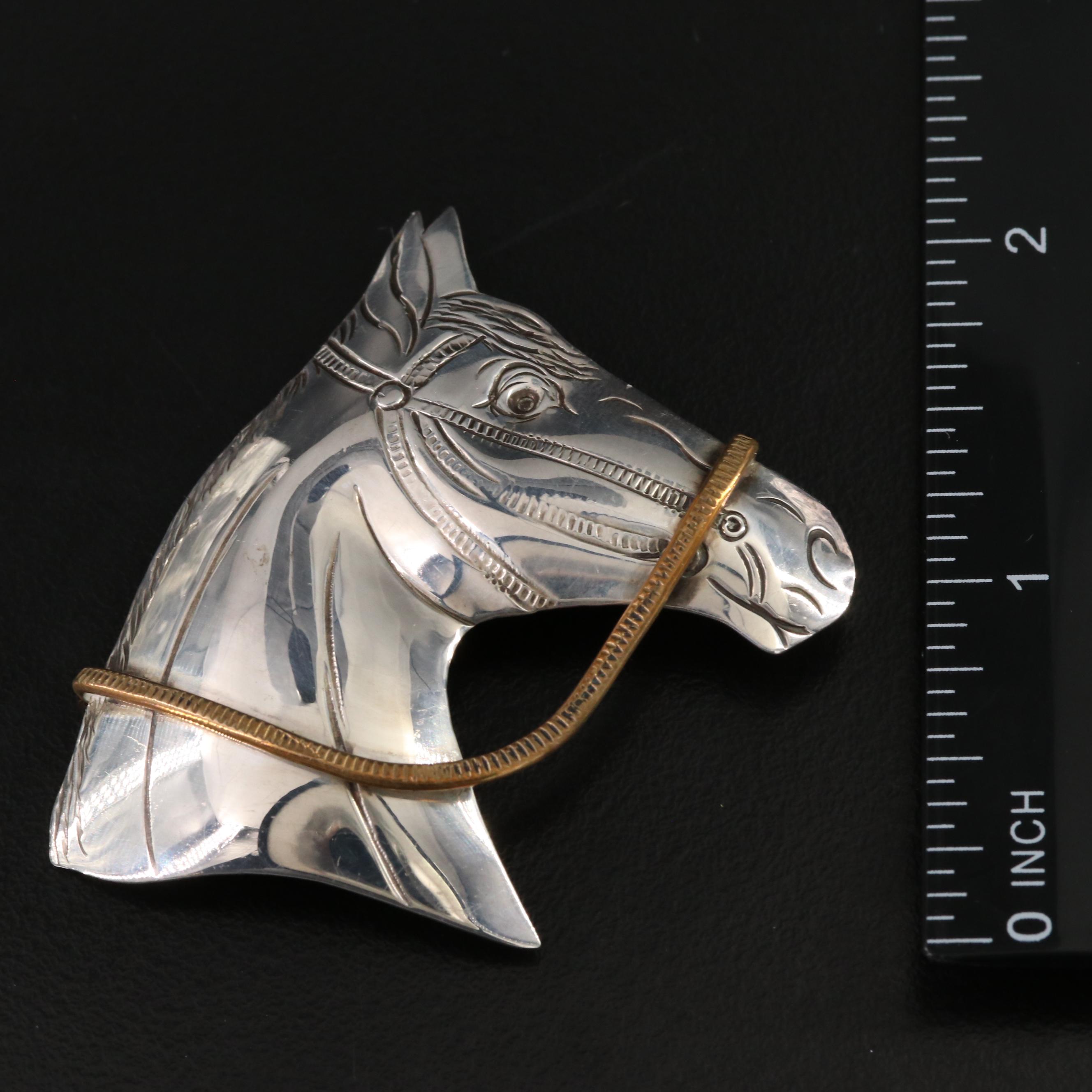 Sterling Equestrian Collection Including Commemorative Secretariat Necklace