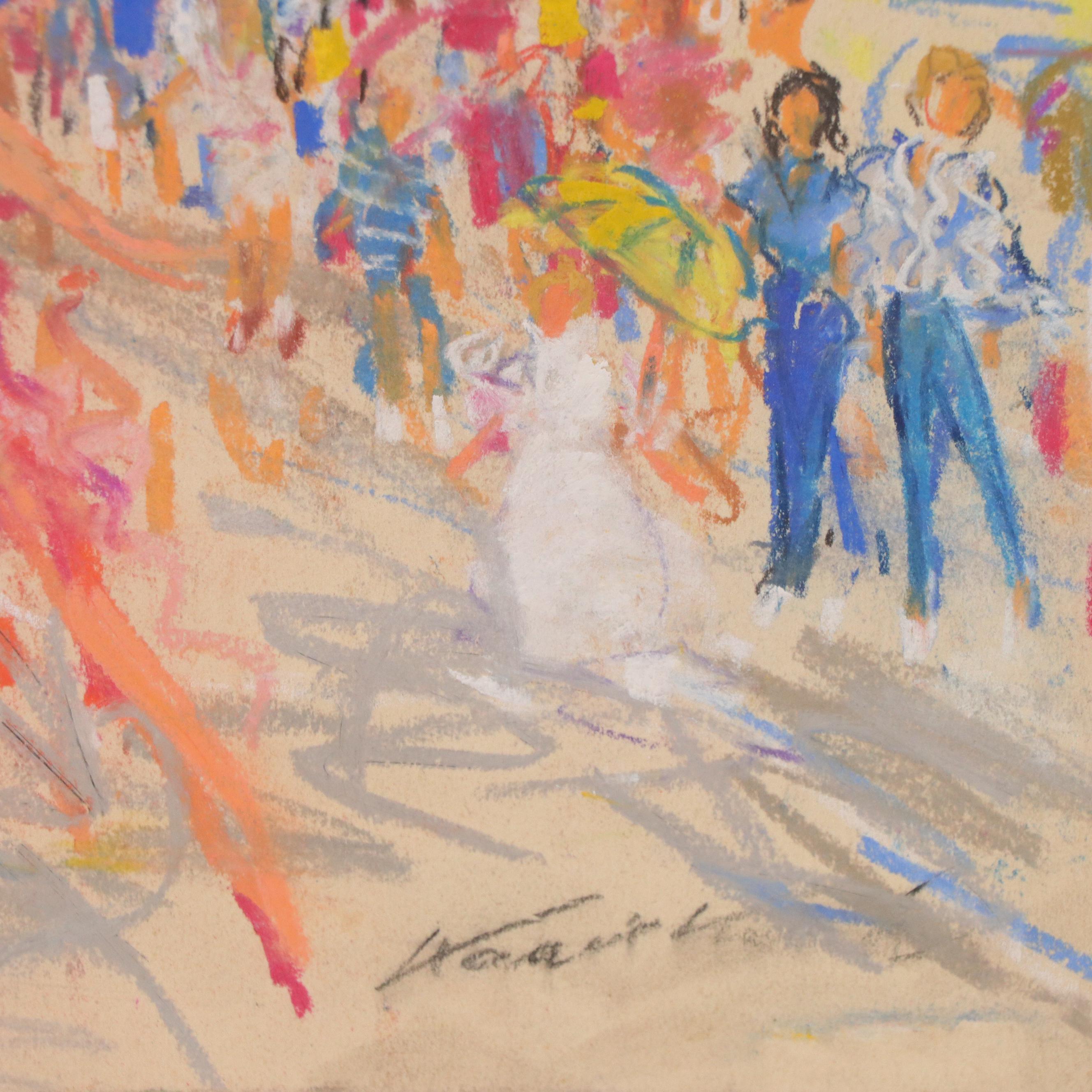 Kamil Kubik Pastel Drawing of the Charleston Regatta Festival