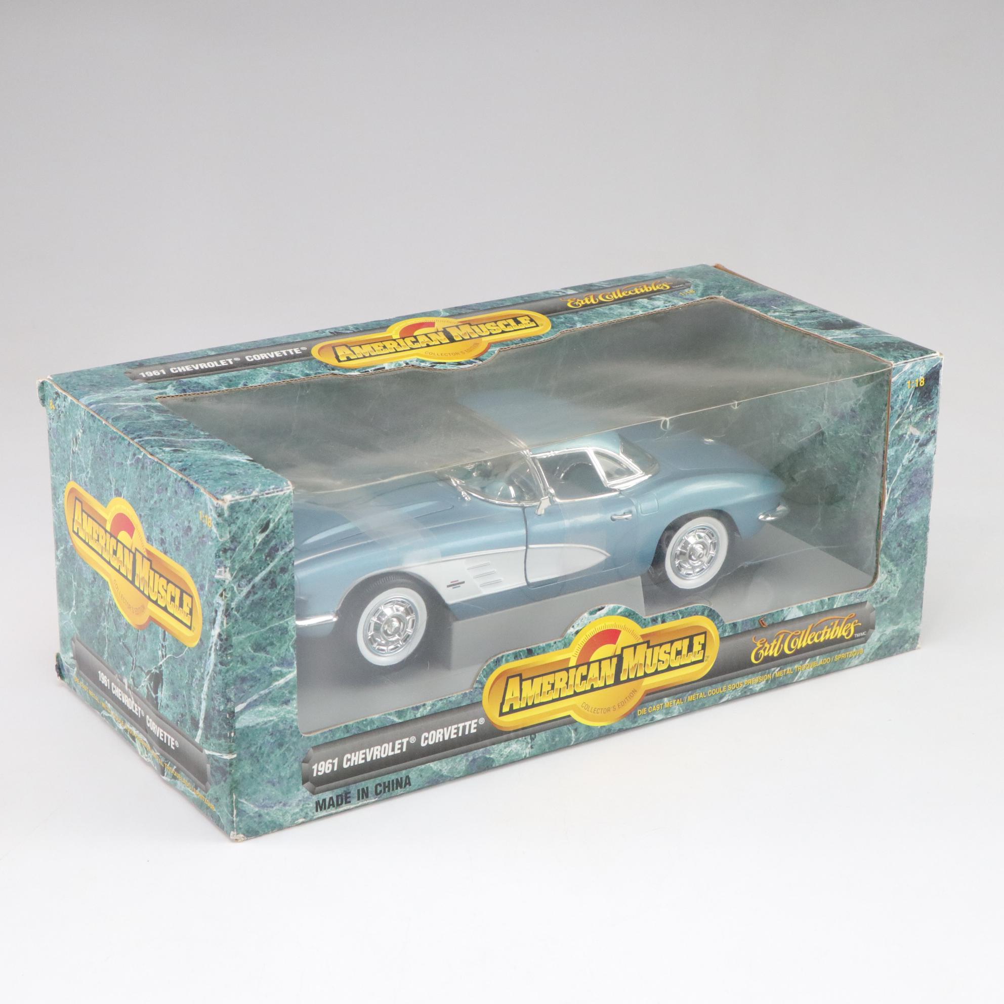 ERTL "American Muscle" 1961 Chevrolet Corvette and Other Diecast Cars