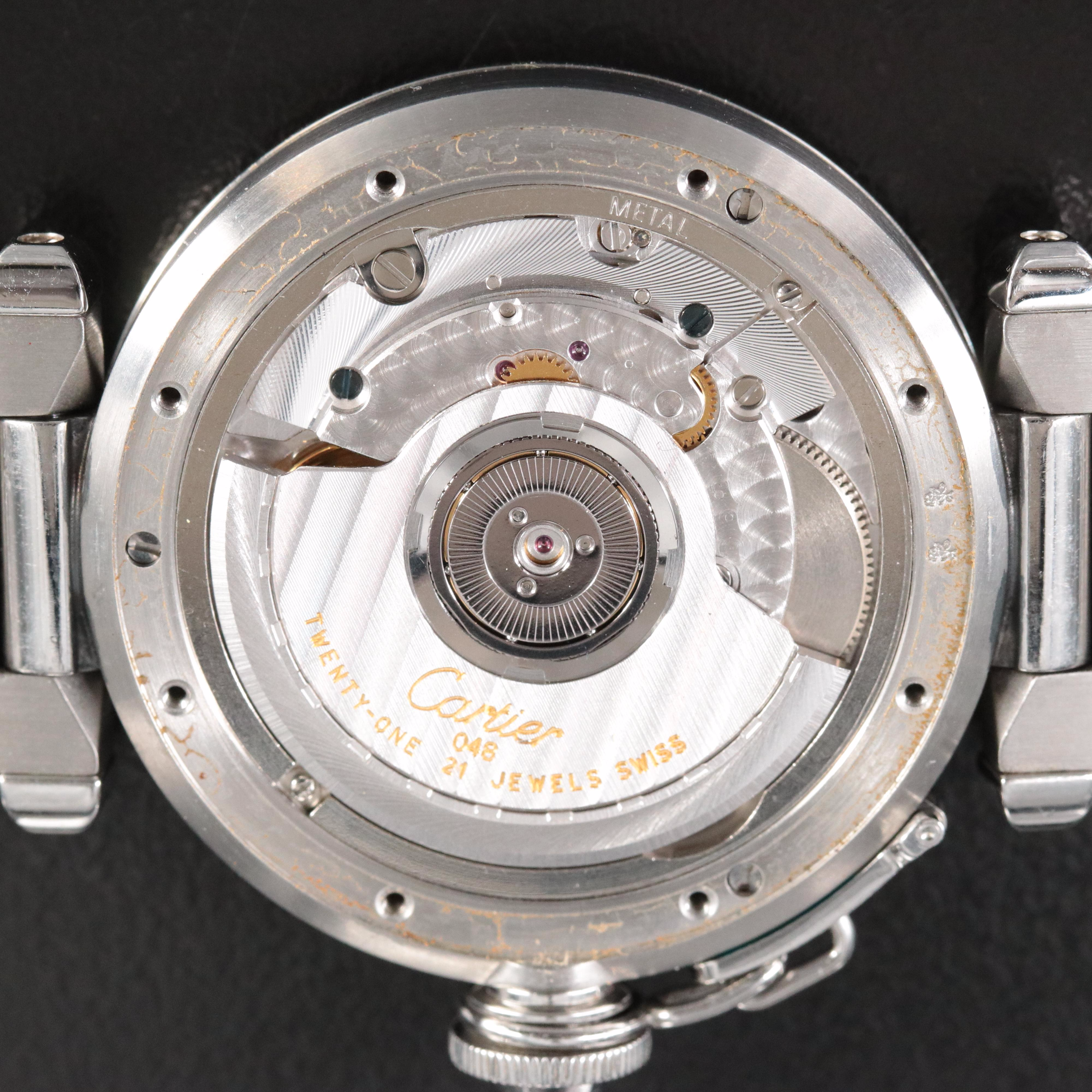 Cartier Pasha C GMT 2377 35mm Steel Automatic Watch