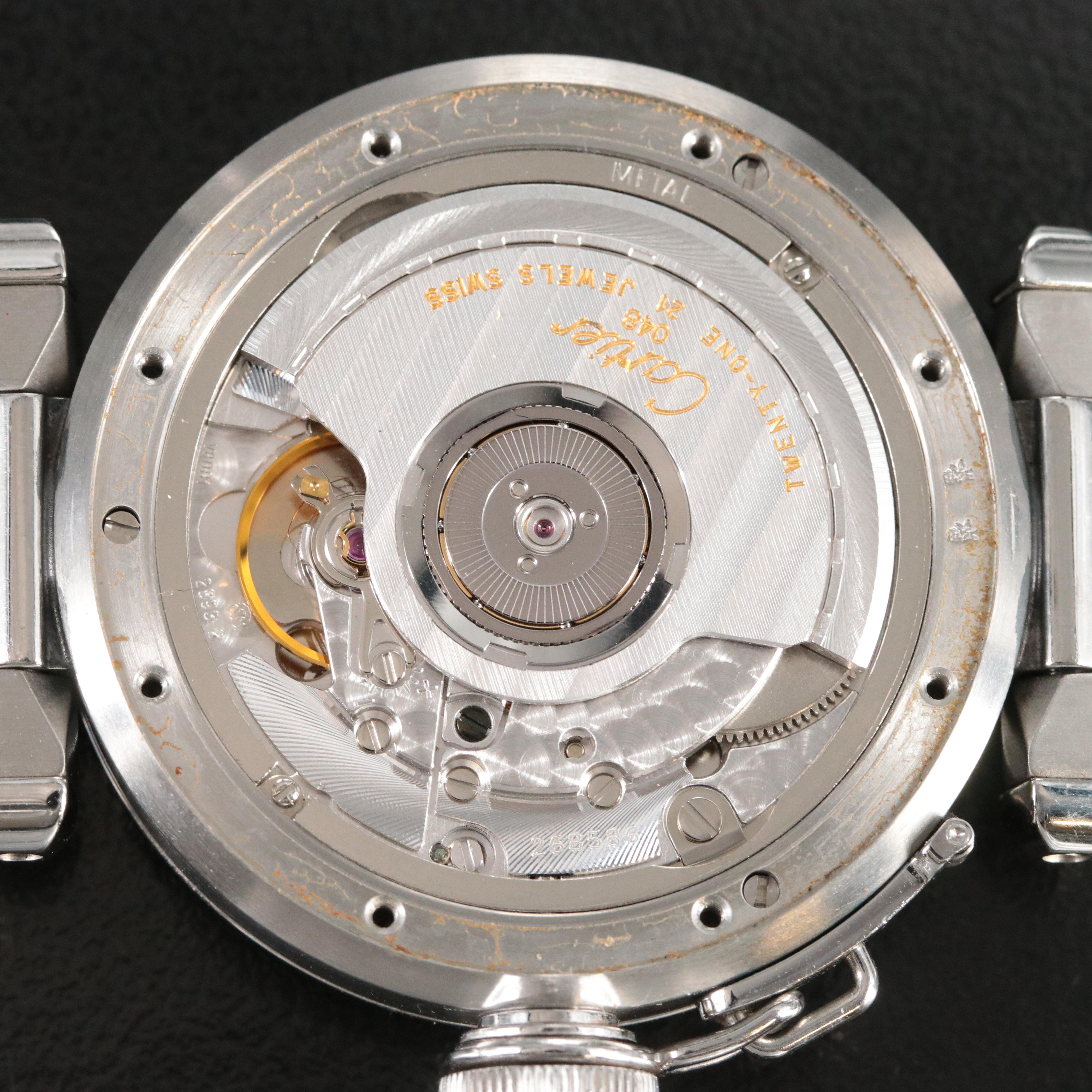 Cartier Pasha C GMT 2377 35mm Steel Automatic Watch