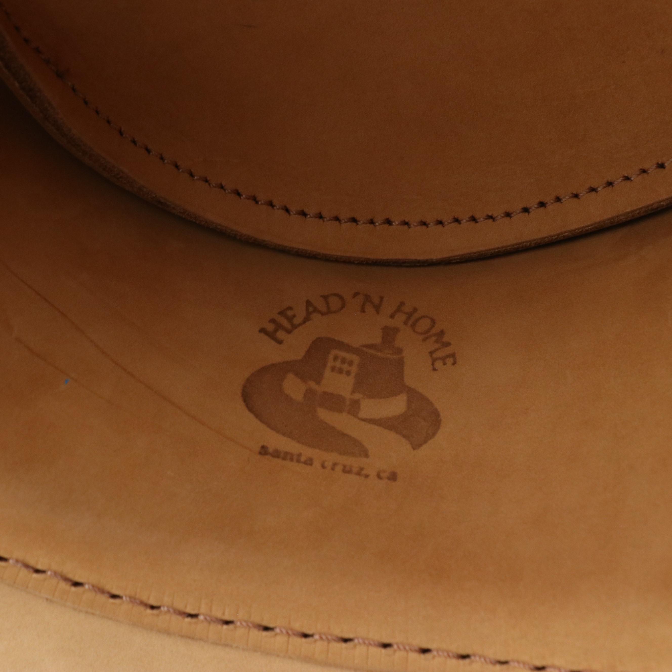Handcrafted Leather Buffalo Nickel Gambler Hat by Head ’N’ Home