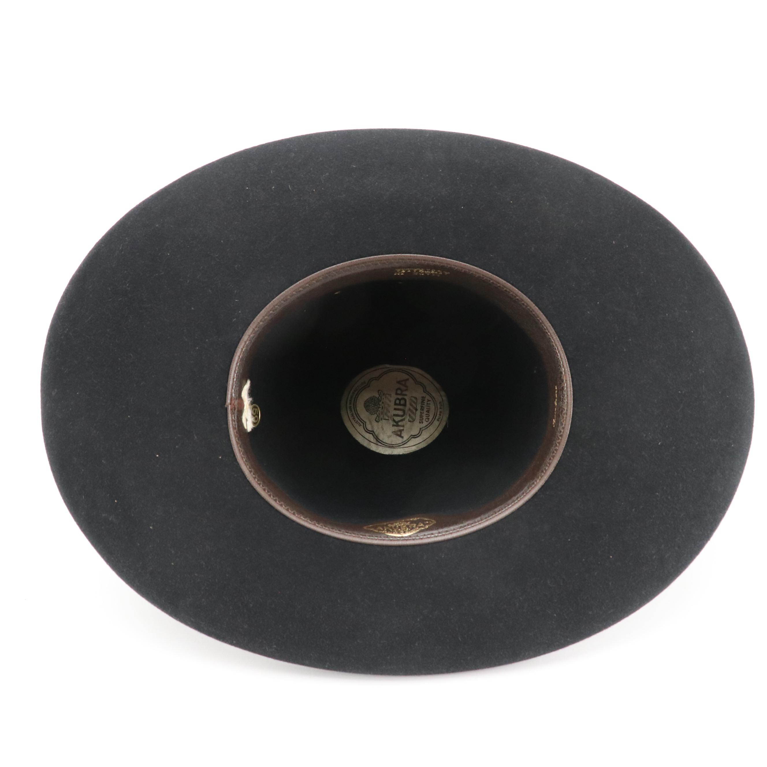 Akubra Tom Mix Sombrero Open Crown Fur Felt Hat